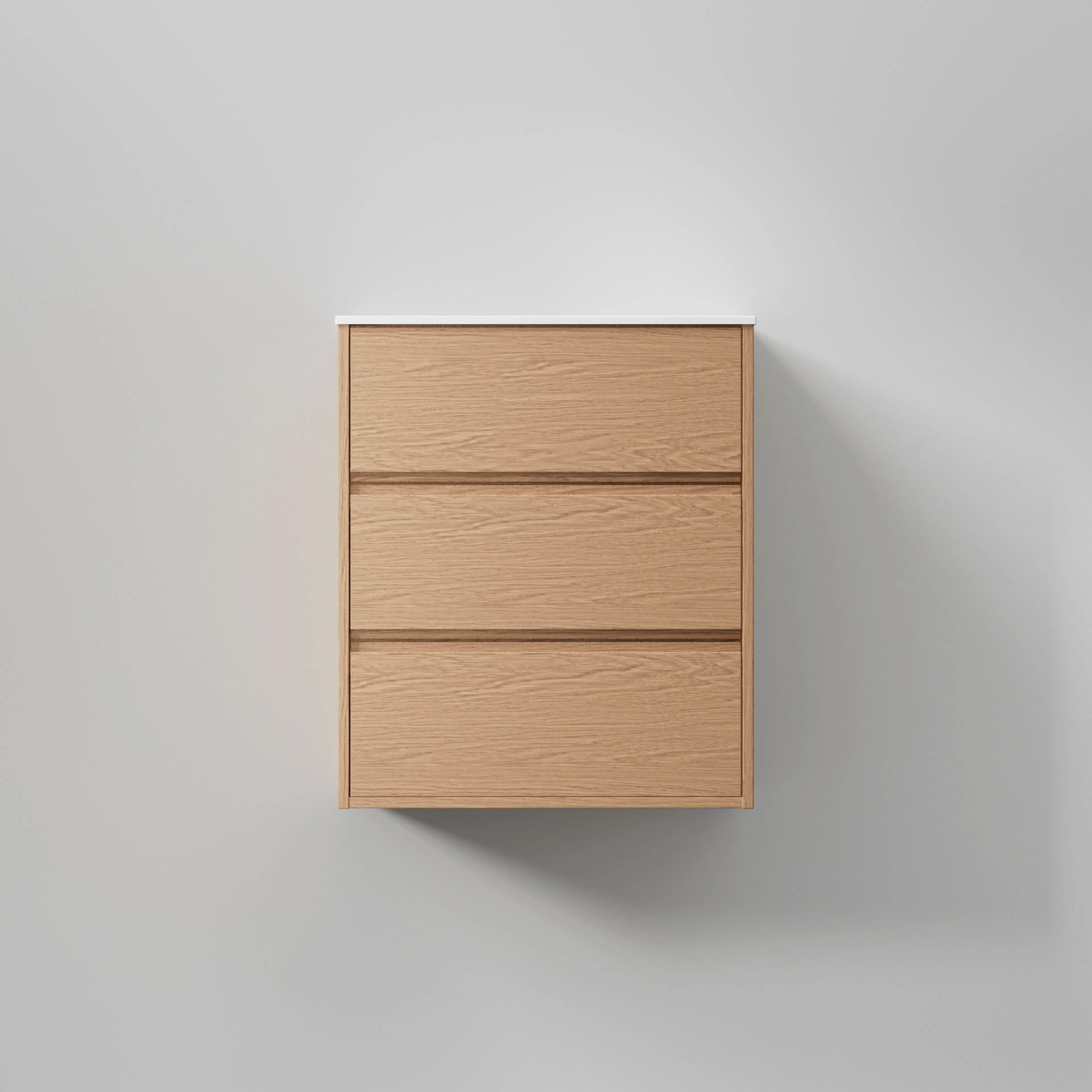 Kommod Terra Grip 60, Natural Oak, 3 Lådor Färg: Natural Oak, Bredd: 600 mm