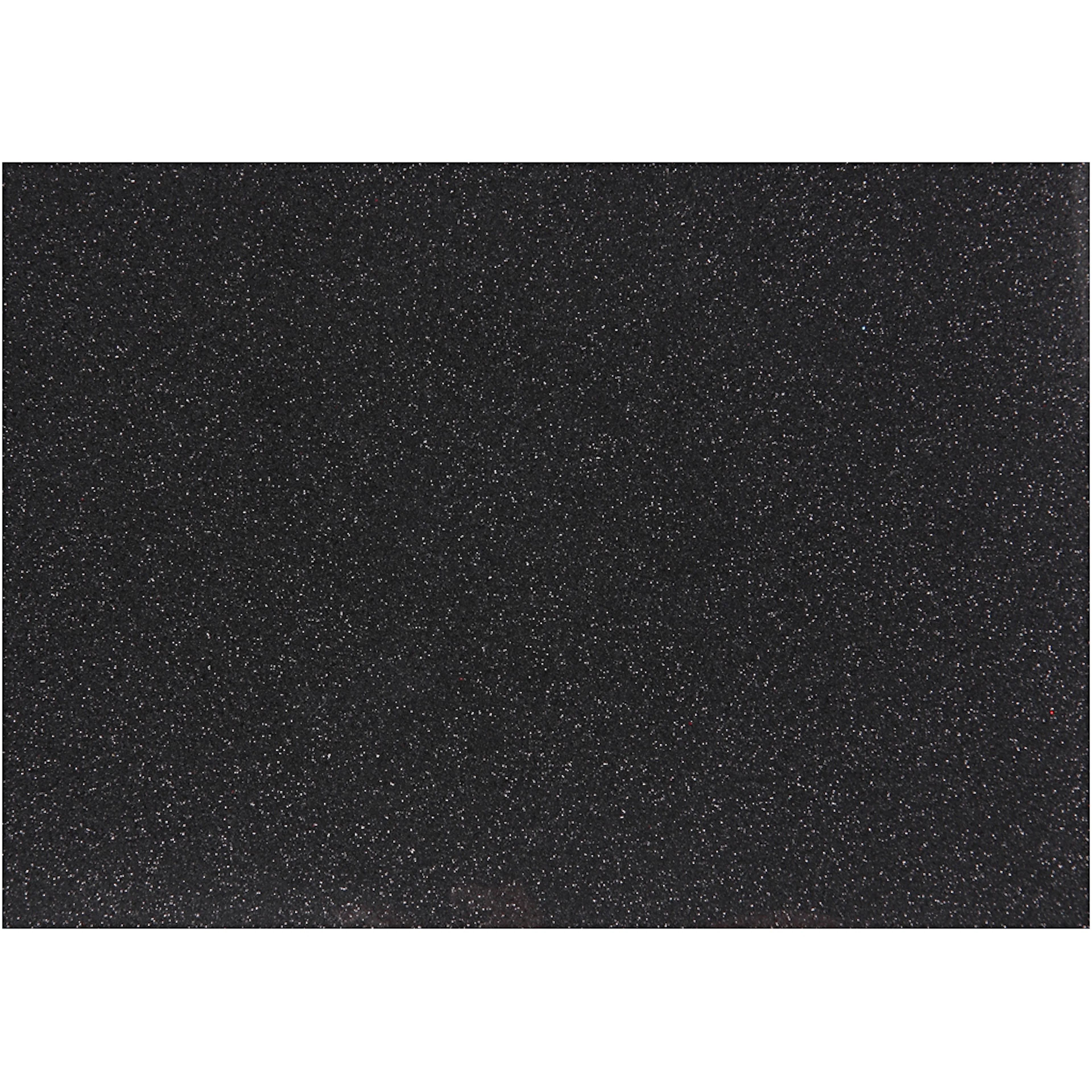 Stryktyg, svart, 148x210 mm, glitter, 1 ark Svart