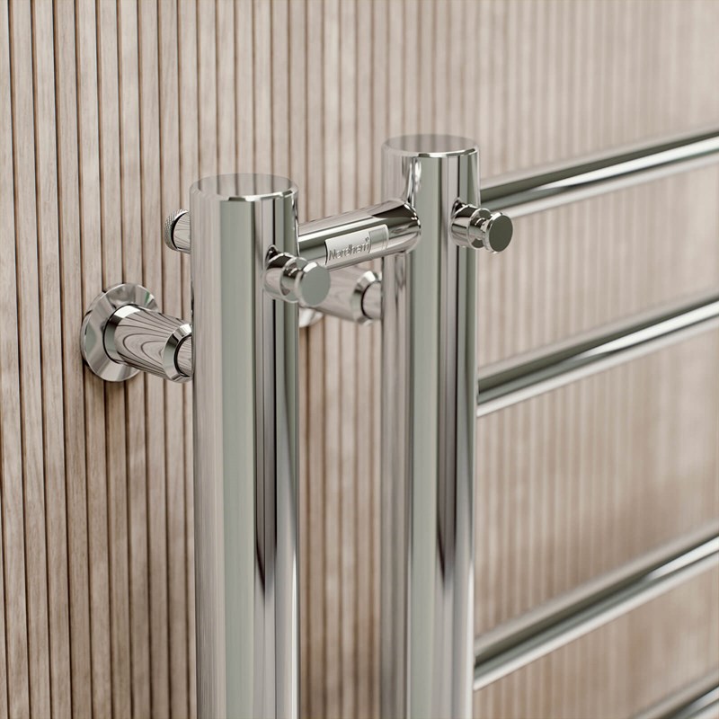 Tjolöholm Krom El 1660x500mm 300w Höger Krom, 1540x500 mm, rørene til Høyre