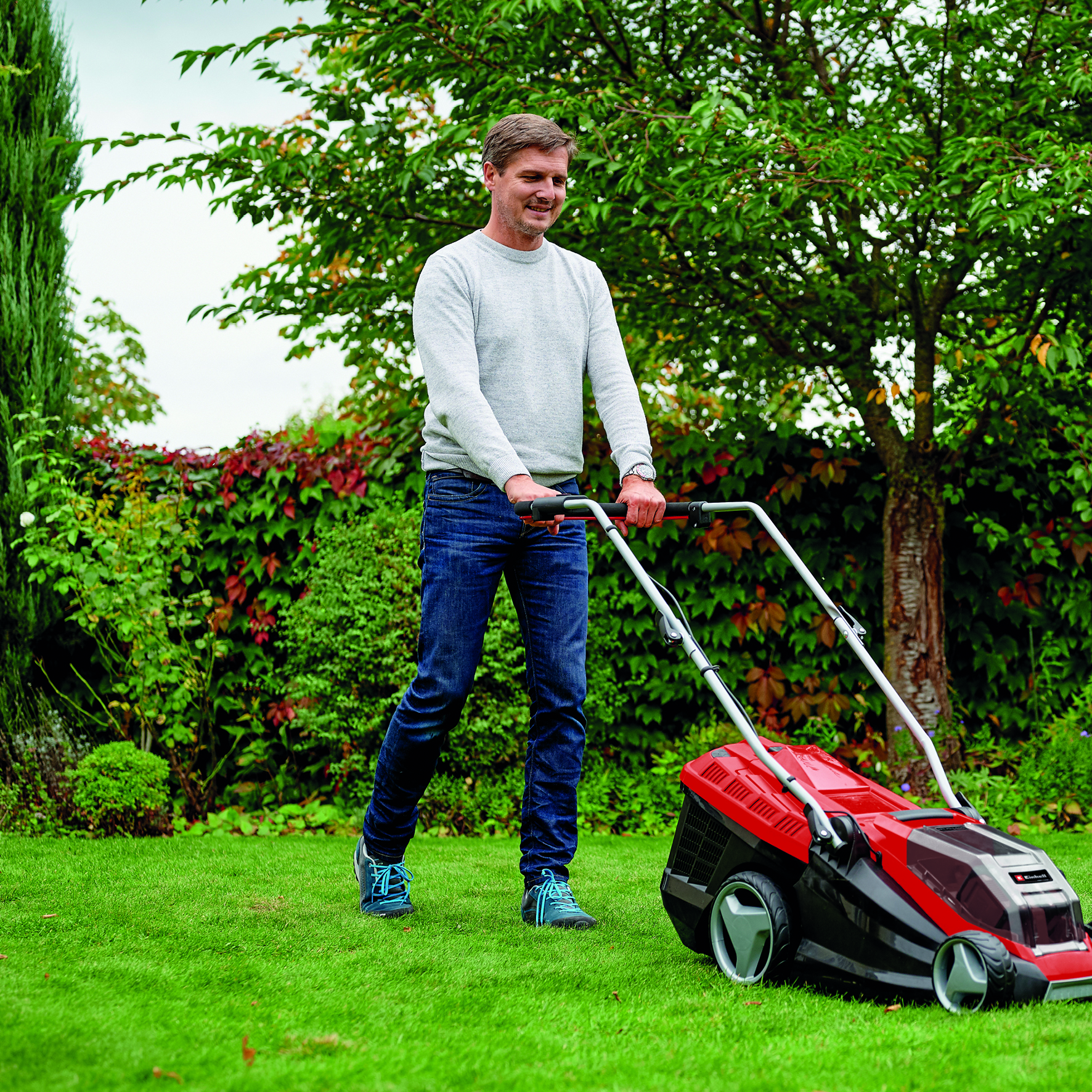 Gressklipper Einhell Batteridrivet GE-CM 36/36 Li 2x4,0Ah med Batteri