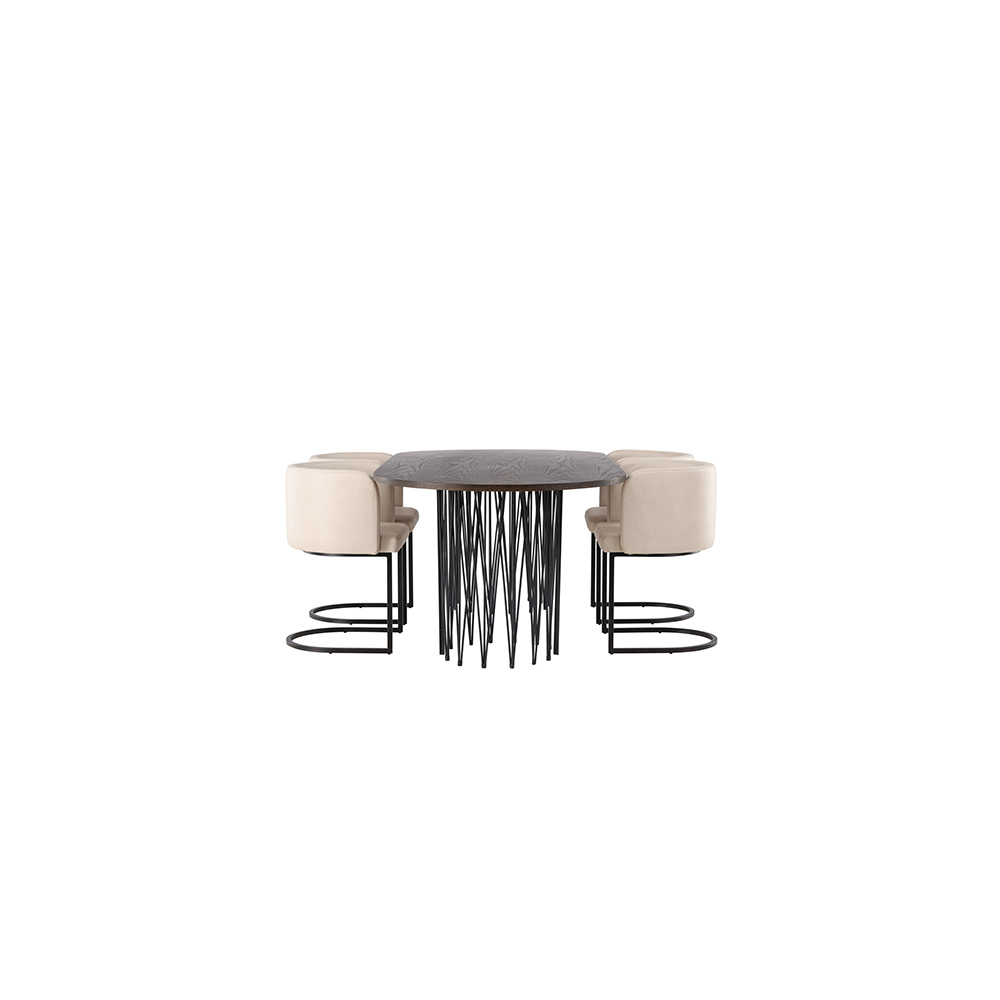 Spisegruppe furniture/fashion Stone med 4 Simrishamn Stoler