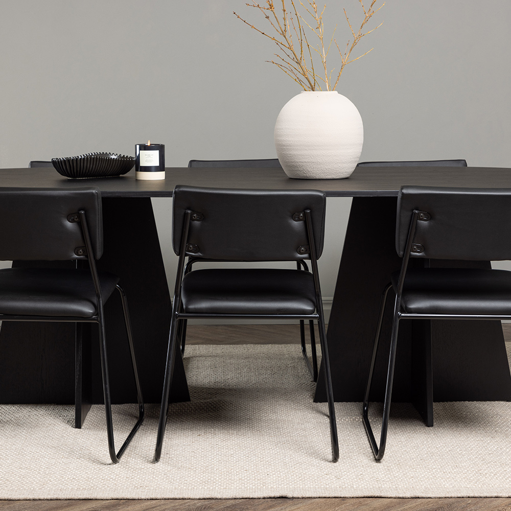 Spisegruppe Venture Home Bootcut Oval med 6 Kenth Stoler