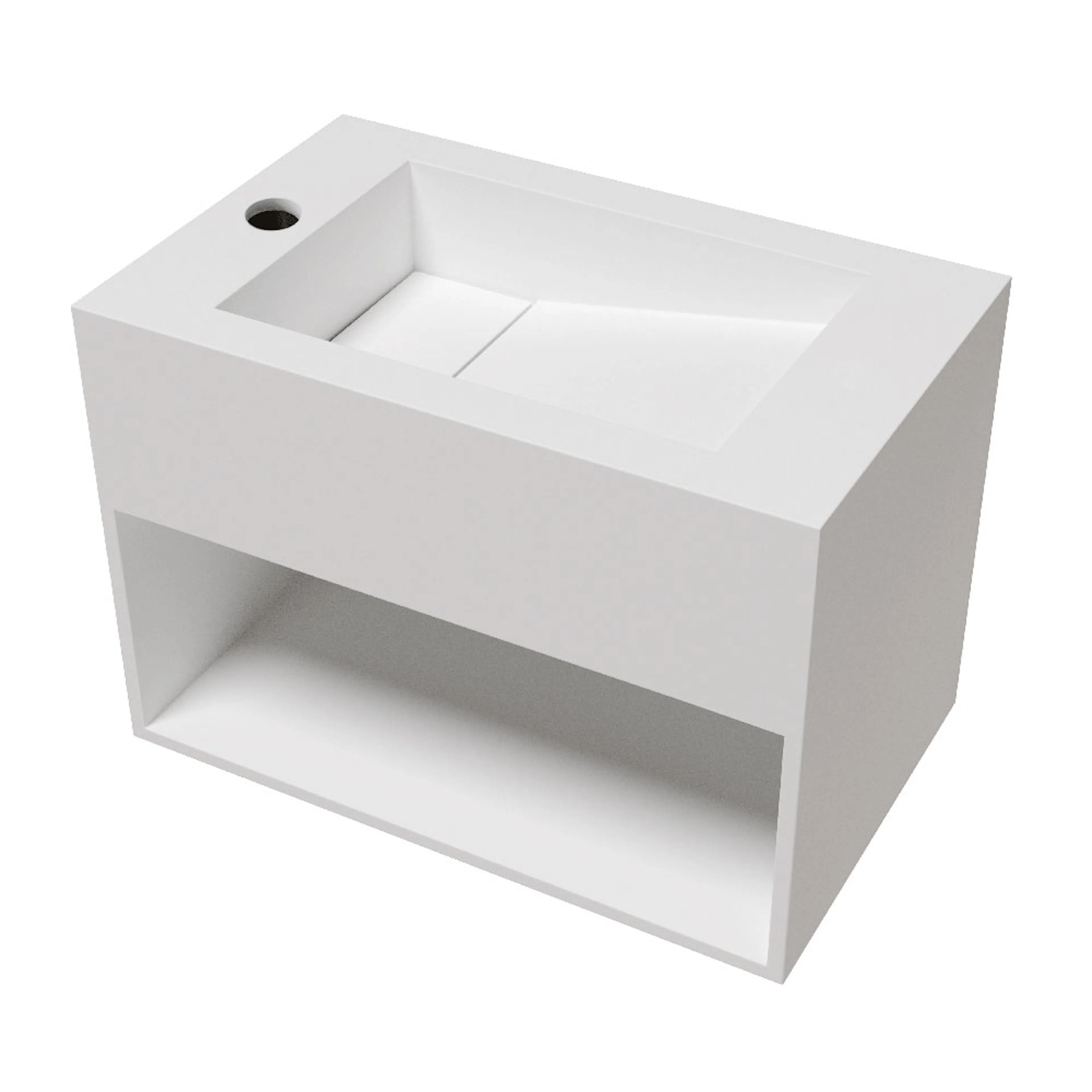 Servant Lavabo Asti med Hylle 500x350 mm