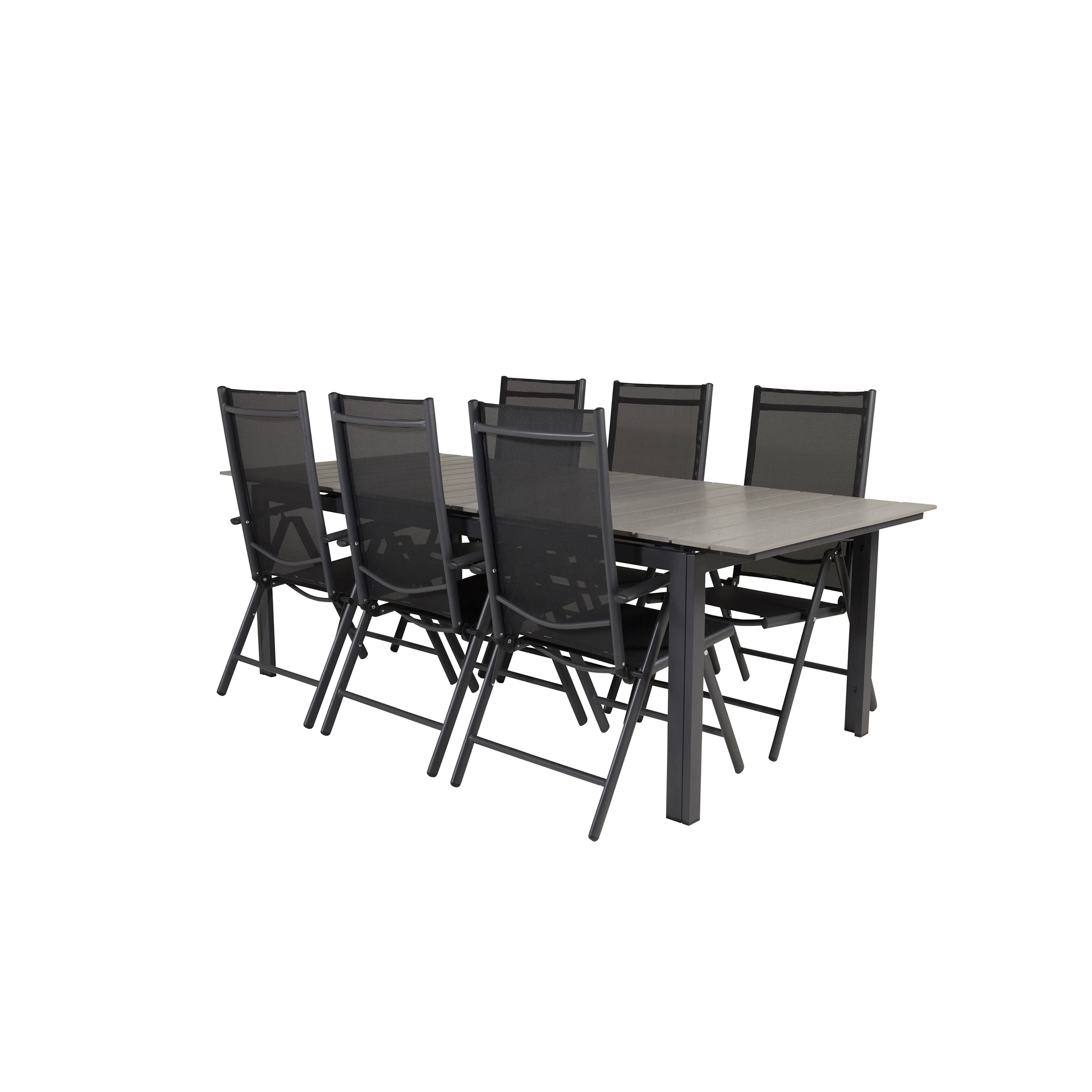 Spisegruppe Venture Home Lova 224/324 med 6 Bront Stoler