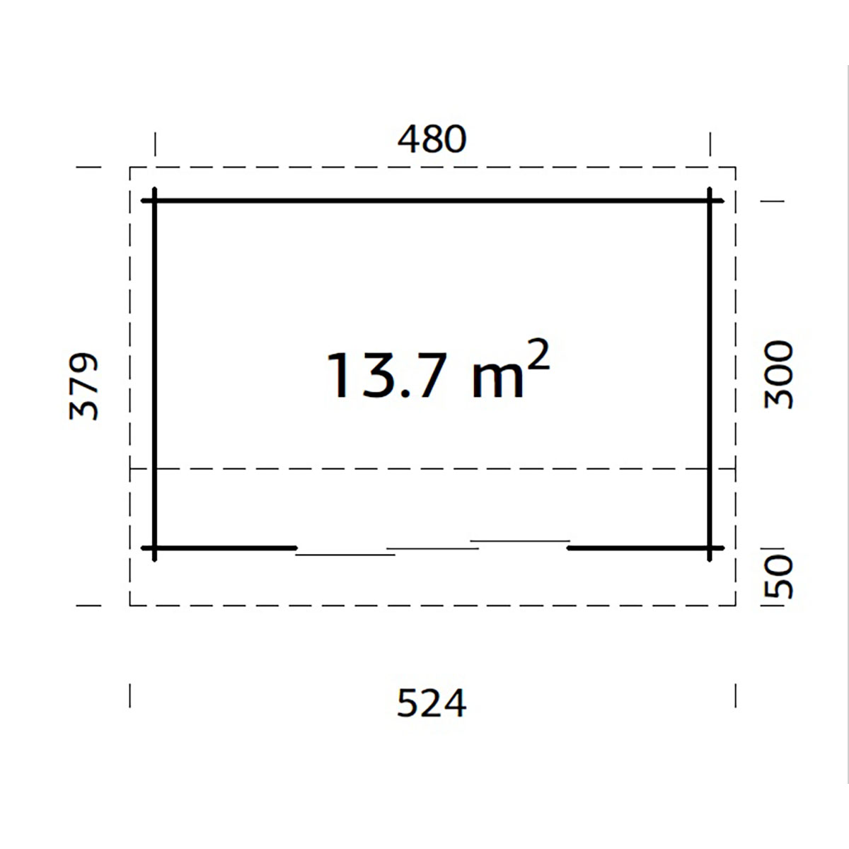 Hagestue Palmako Ines 13,7 m2