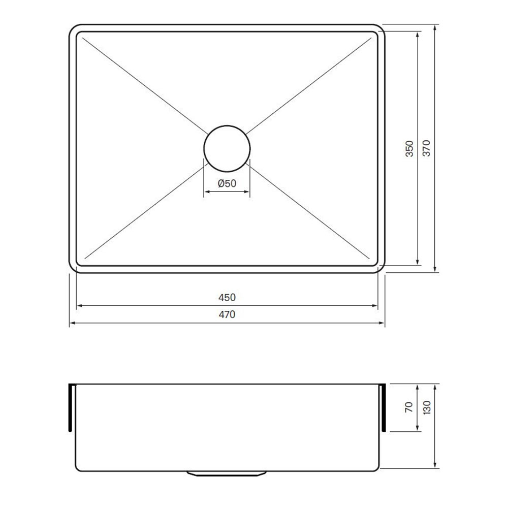 Tvättställ Tapwell TA4535 450 mm