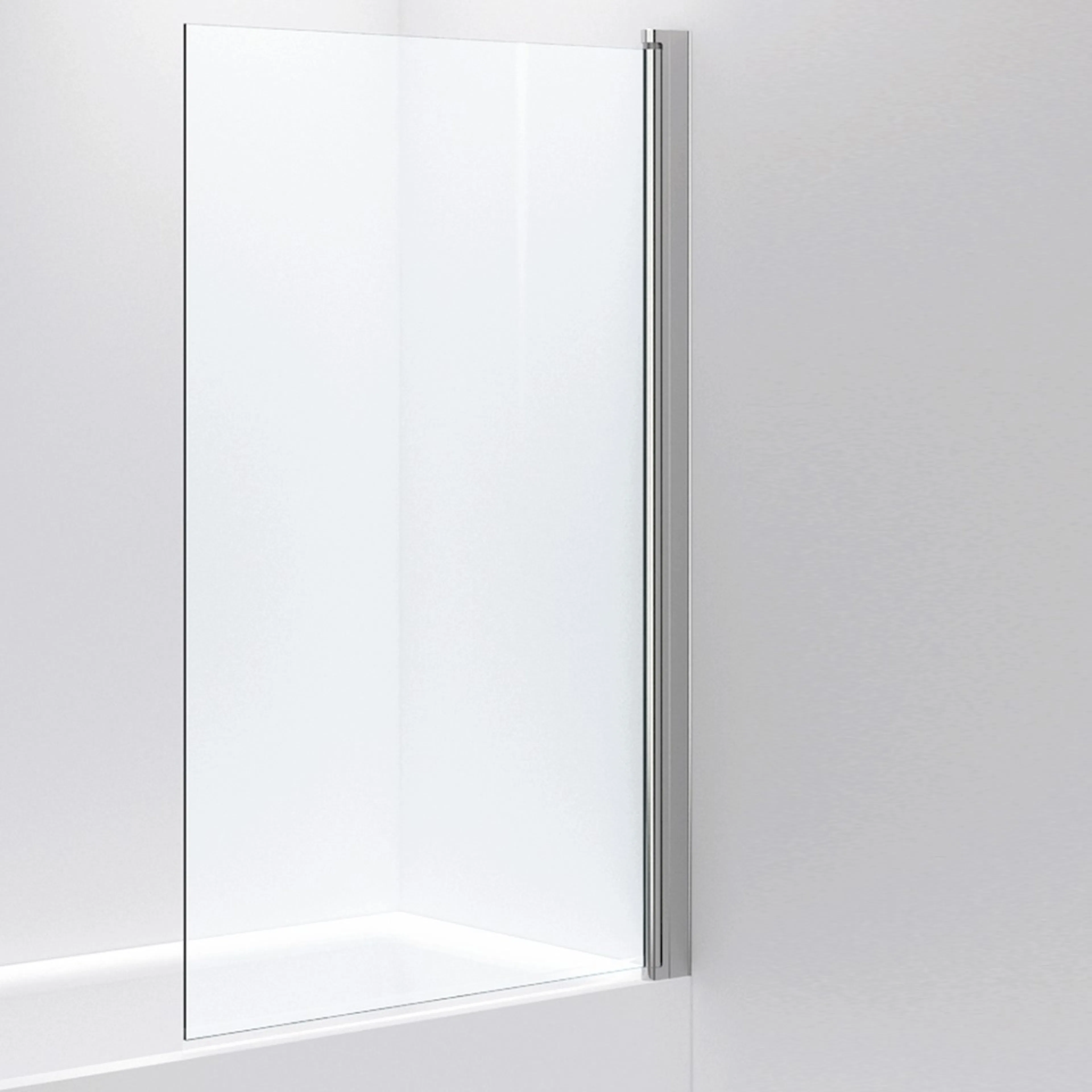Duschvägg LINC 17 Standardmått Blankpolerad Aluminium