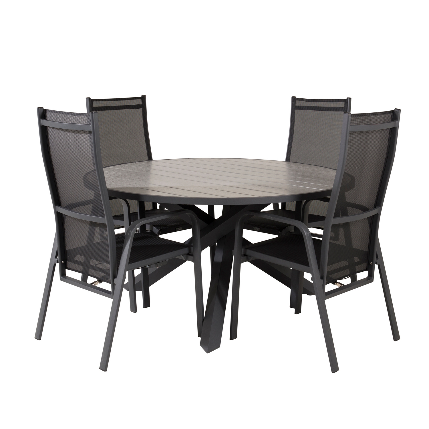 Spisegruppe Venture Home Pincy Ø140 med 4 Copacabana Stoler
