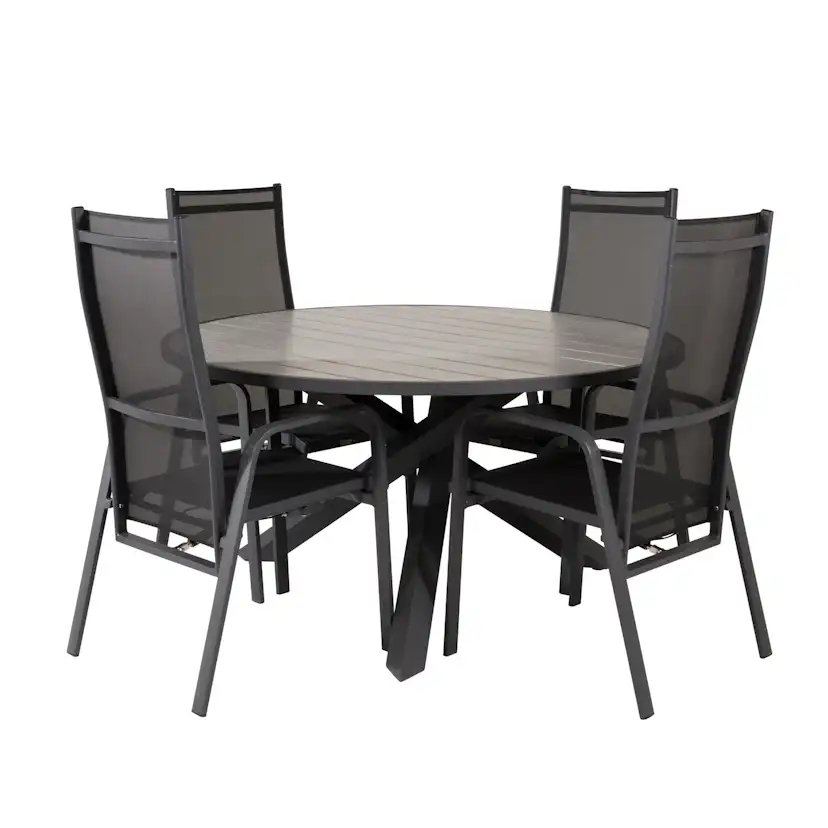 Spisegruppe Venture Home Pincy Ø140 med 4 Copacabana Stoler