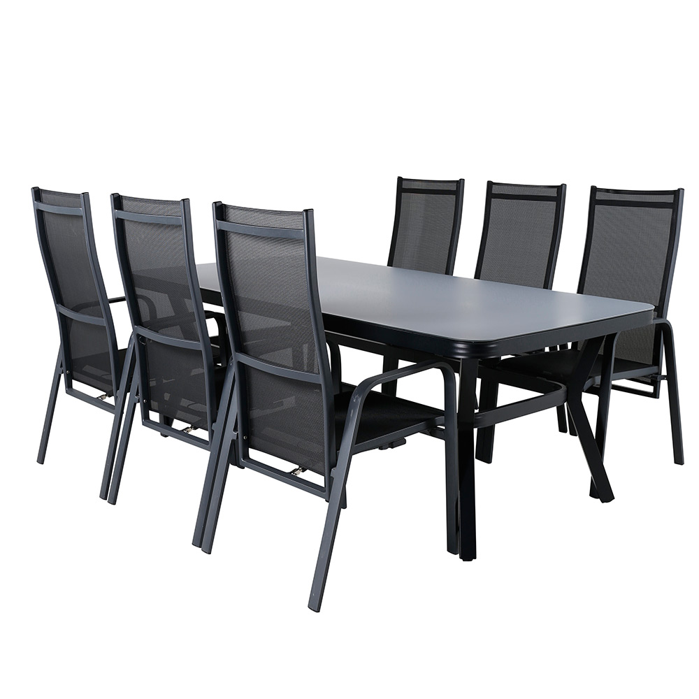 Spisegruppe Venture Home Vyn med 6 Curz Spisestoler