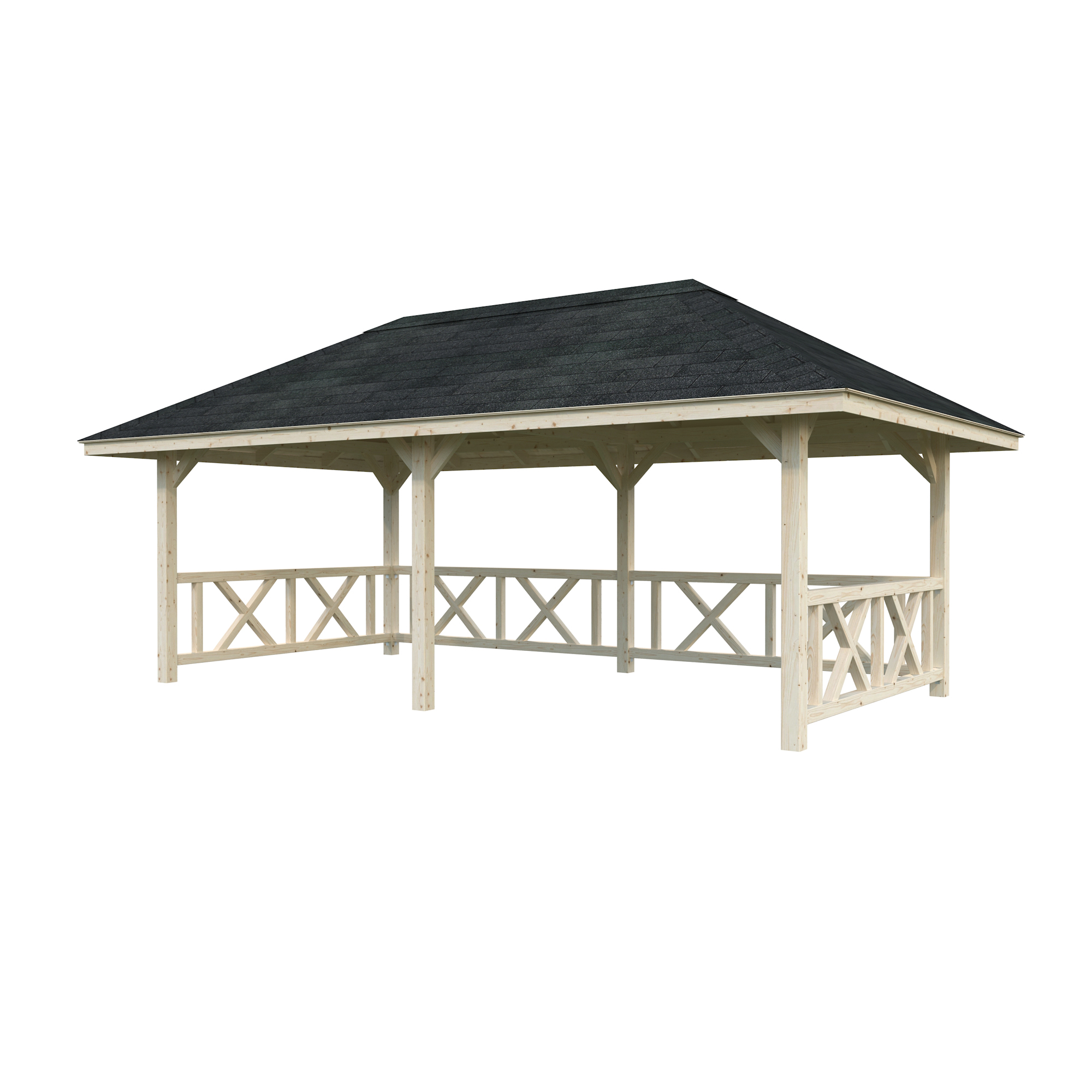Paviljong Palmako Bianca 16,6 m2 Sett 107