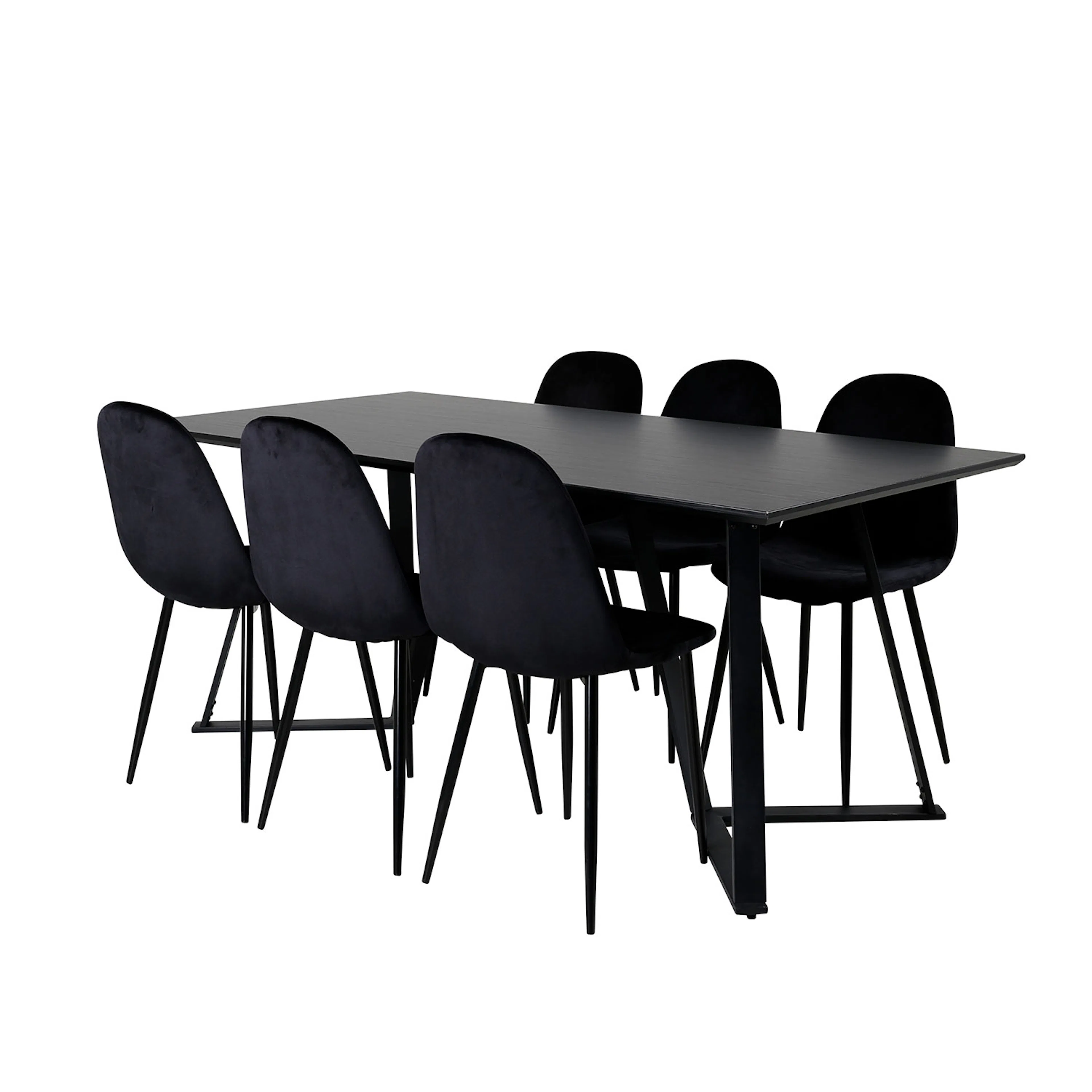 Spisegruppe Venture Home Marina med 6 Polar Velvet Stoler