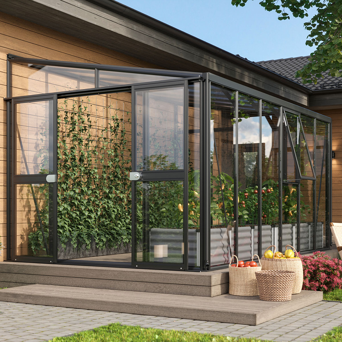 Drivhus Vitavia Helena Vegg 10,56 kvm