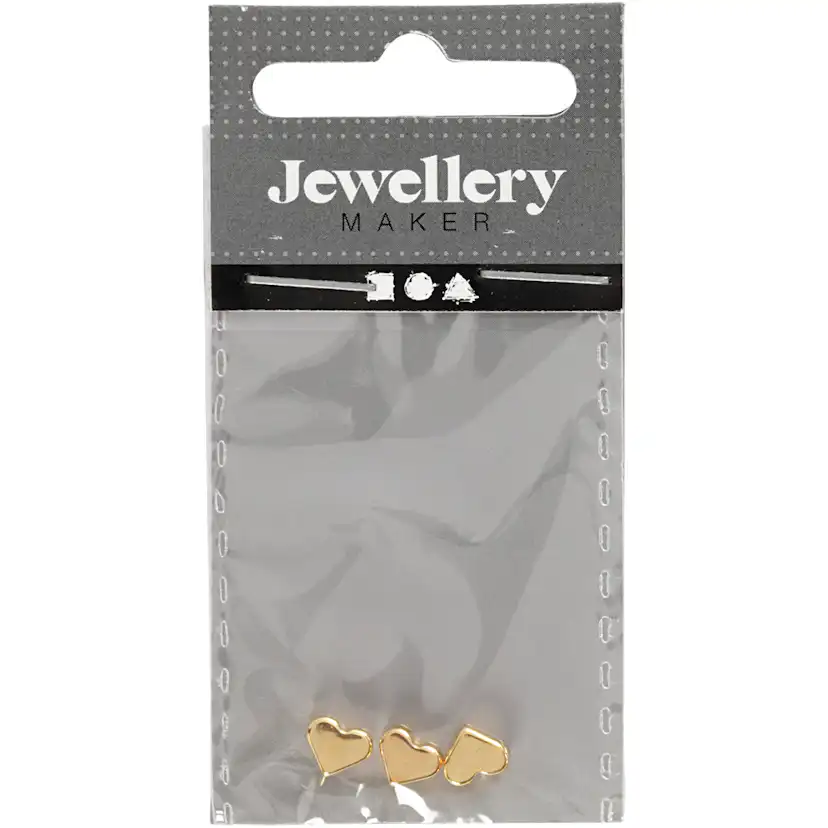 Leddperler Creativ Company Forgylt str 5,5x7 mm Hullstr 1 mm 3 stk/1 Pk
