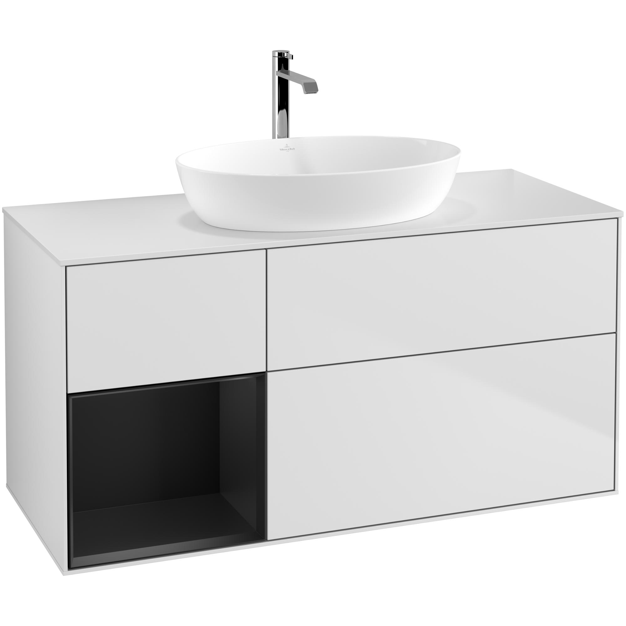 Tv&auml;ttst&auml;llssk&aring;p Villeroy & Boch Finion med 3 L&aring;dor Hylla och B&auml;nkskiva f&ouml;r Frist&aring;ende Tv&auml;ttst&auml;ll fr&aring;n Artis & Collaro