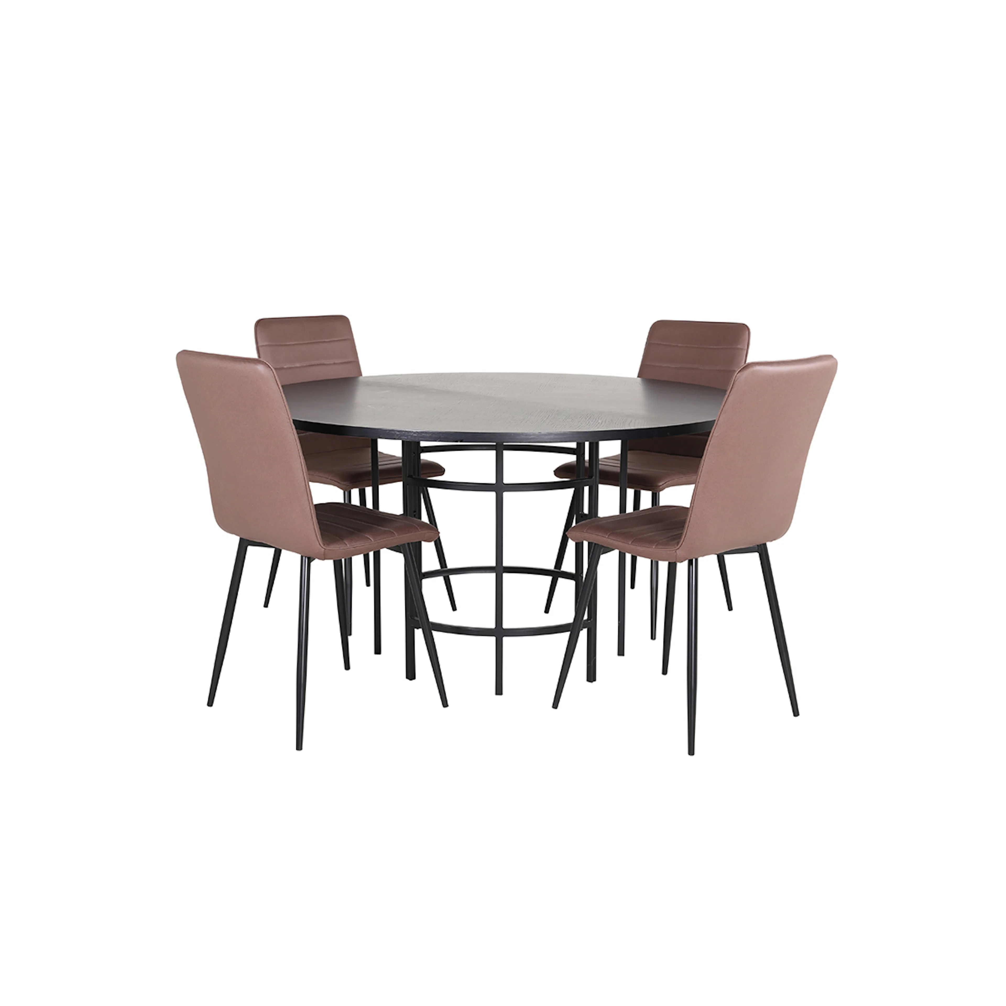 Spisegruppe furniture/fashion Copenhagen Ø140 cm med 4 Windu Stoler