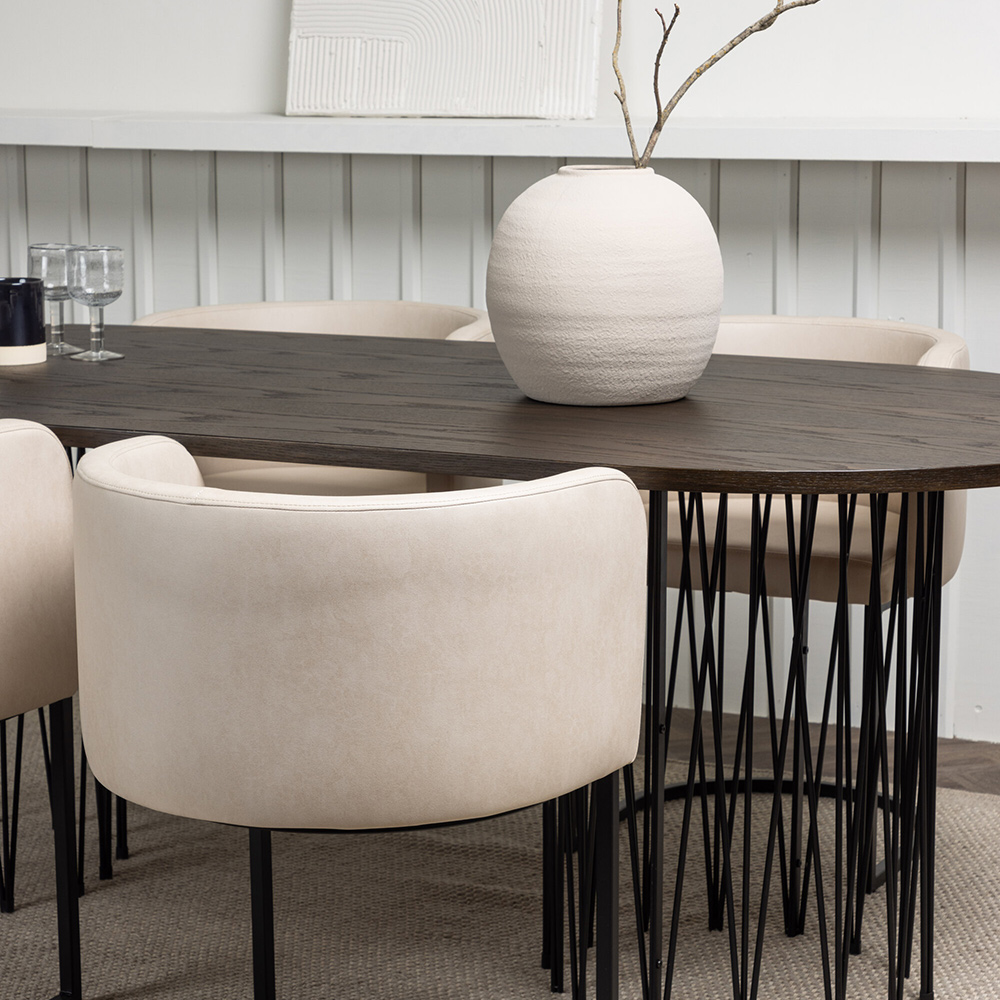 Spisegruppe furniture/fashion Stone med 4 Simrishamn Stoler