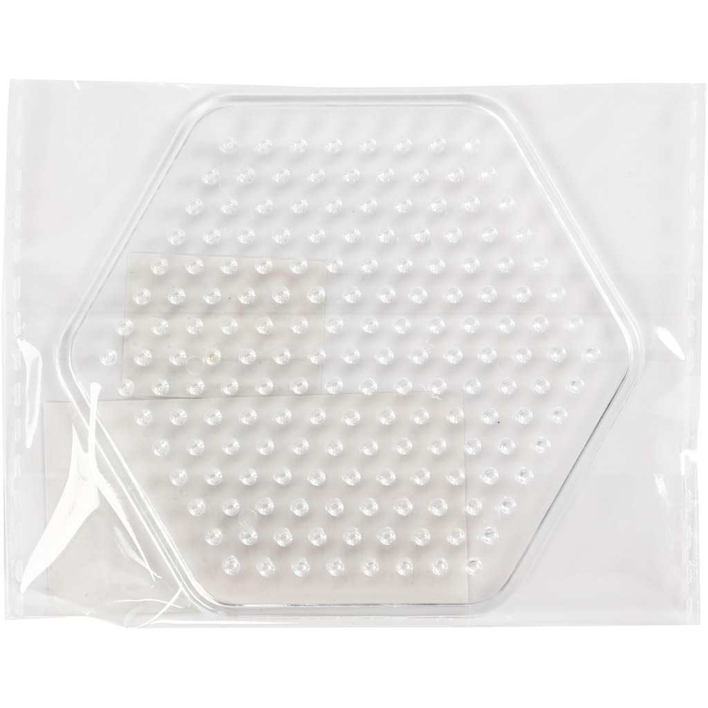 Perleplate Creativ Company 6-kantet 1 stk