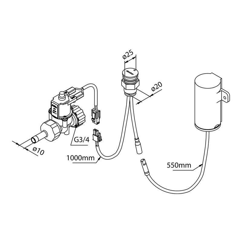 Diskmaskinsavstängning Damixa Elektronisk EDMA