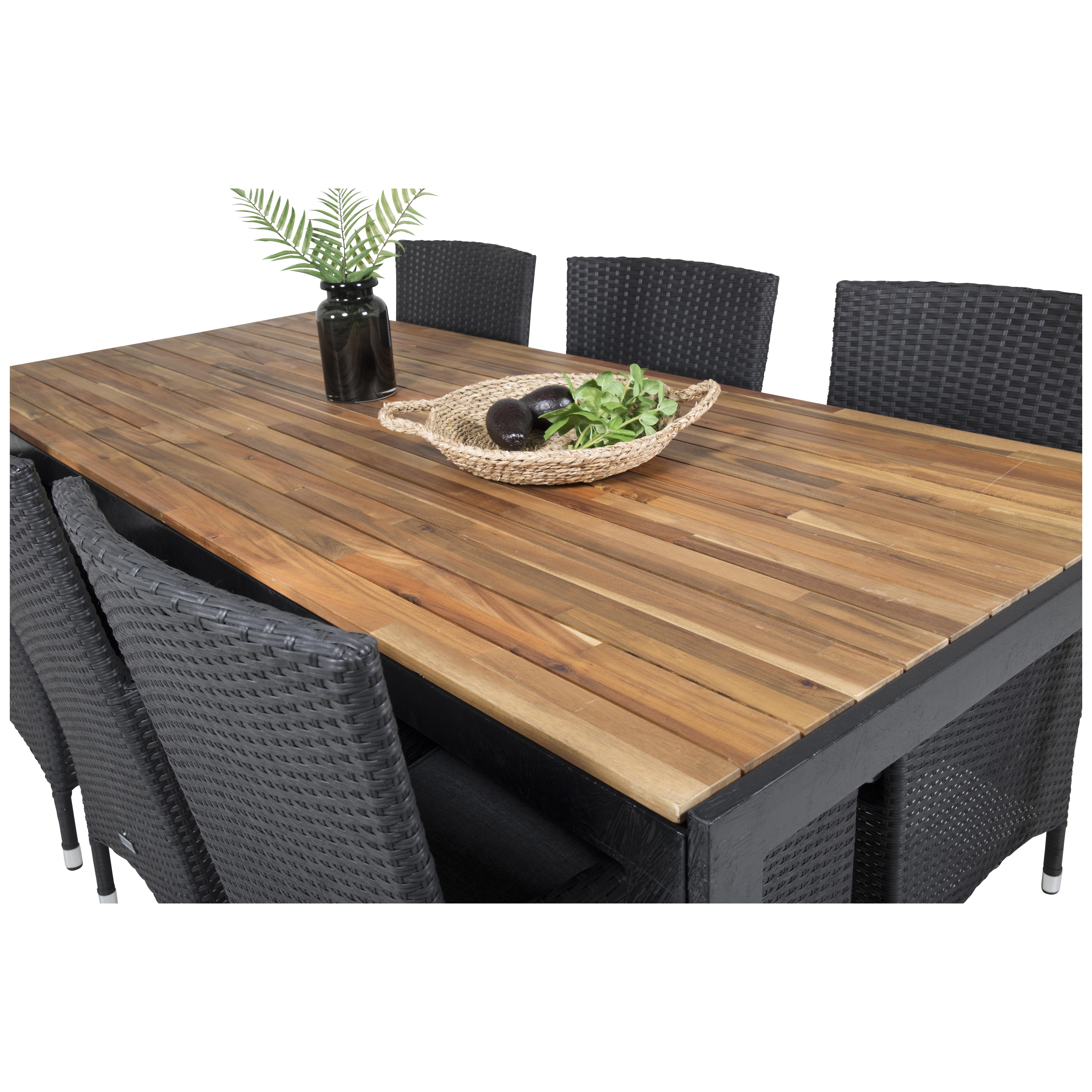 Spisegruppe Venture Home Bois med 6 Malin Stoler