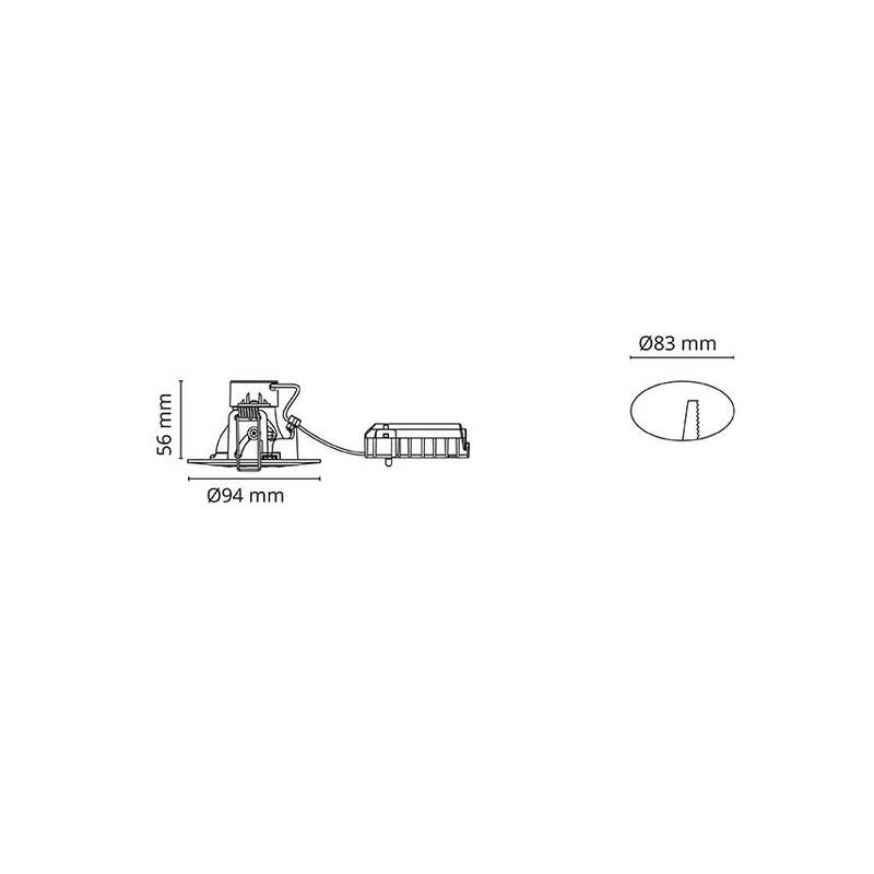 Downlight SG ARMATURER Jupiter 6,5W LED Gu10 M-V