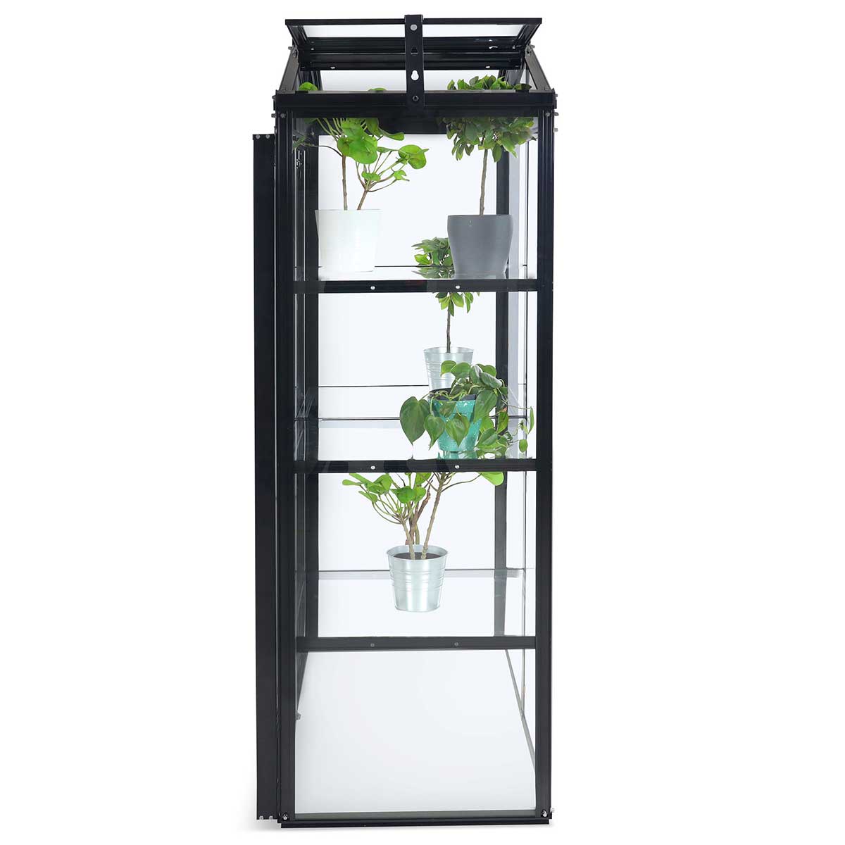 Drivhus Metalcraft 111x61x170 cm Sort Rektangulær