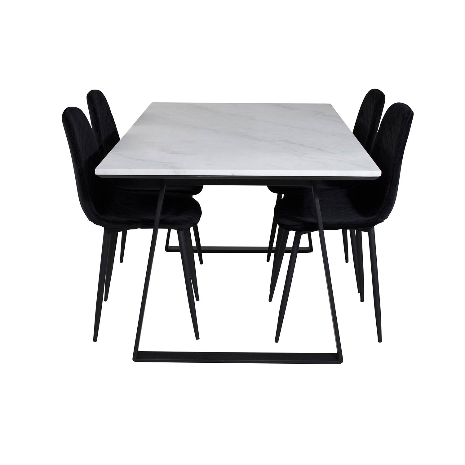 Spisegruppe Venture Home Estelle 140 med 4 Phoi Stoler