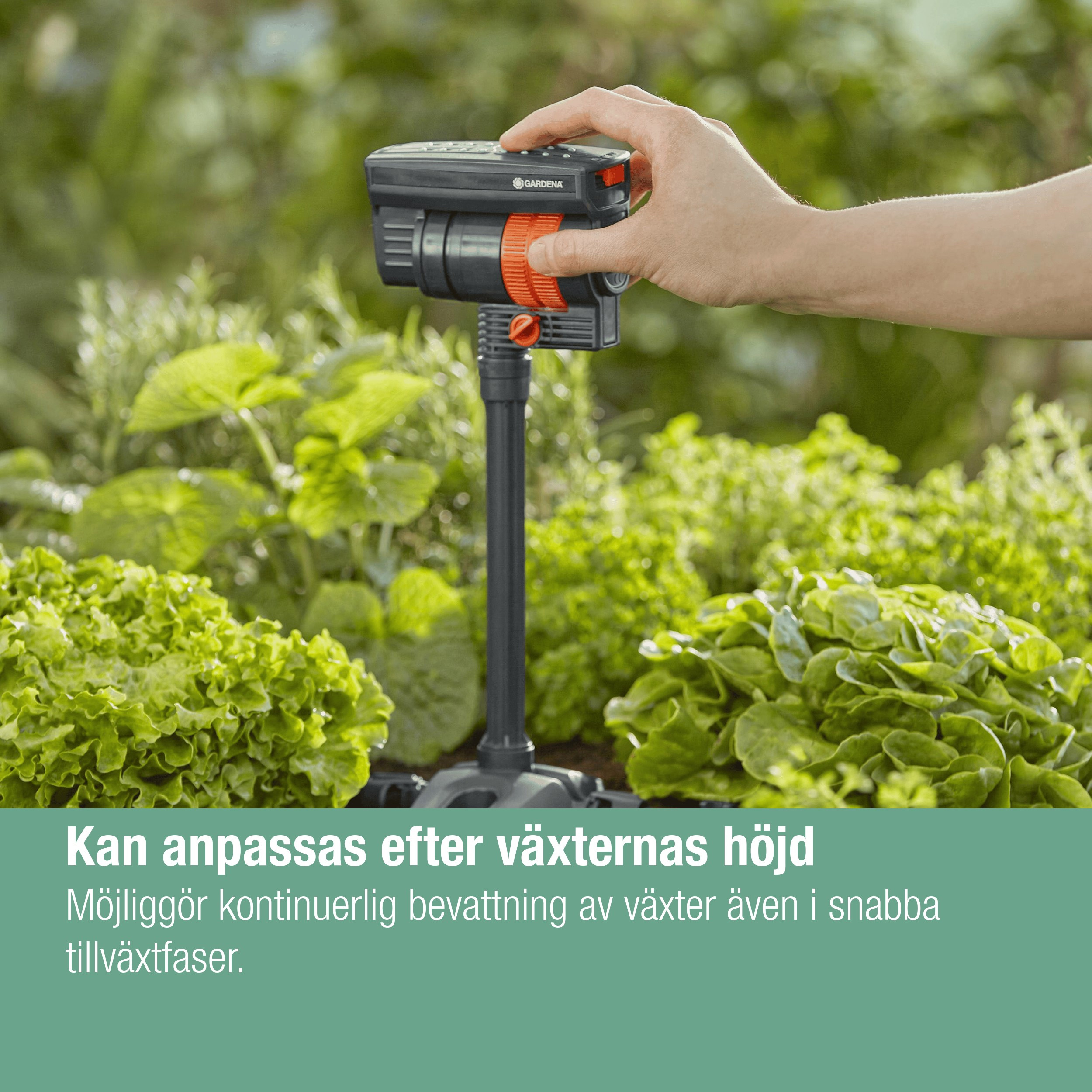 Forlengelsesrør Gardena Micro-Drip for Rektangulær Sprinkler OS 90