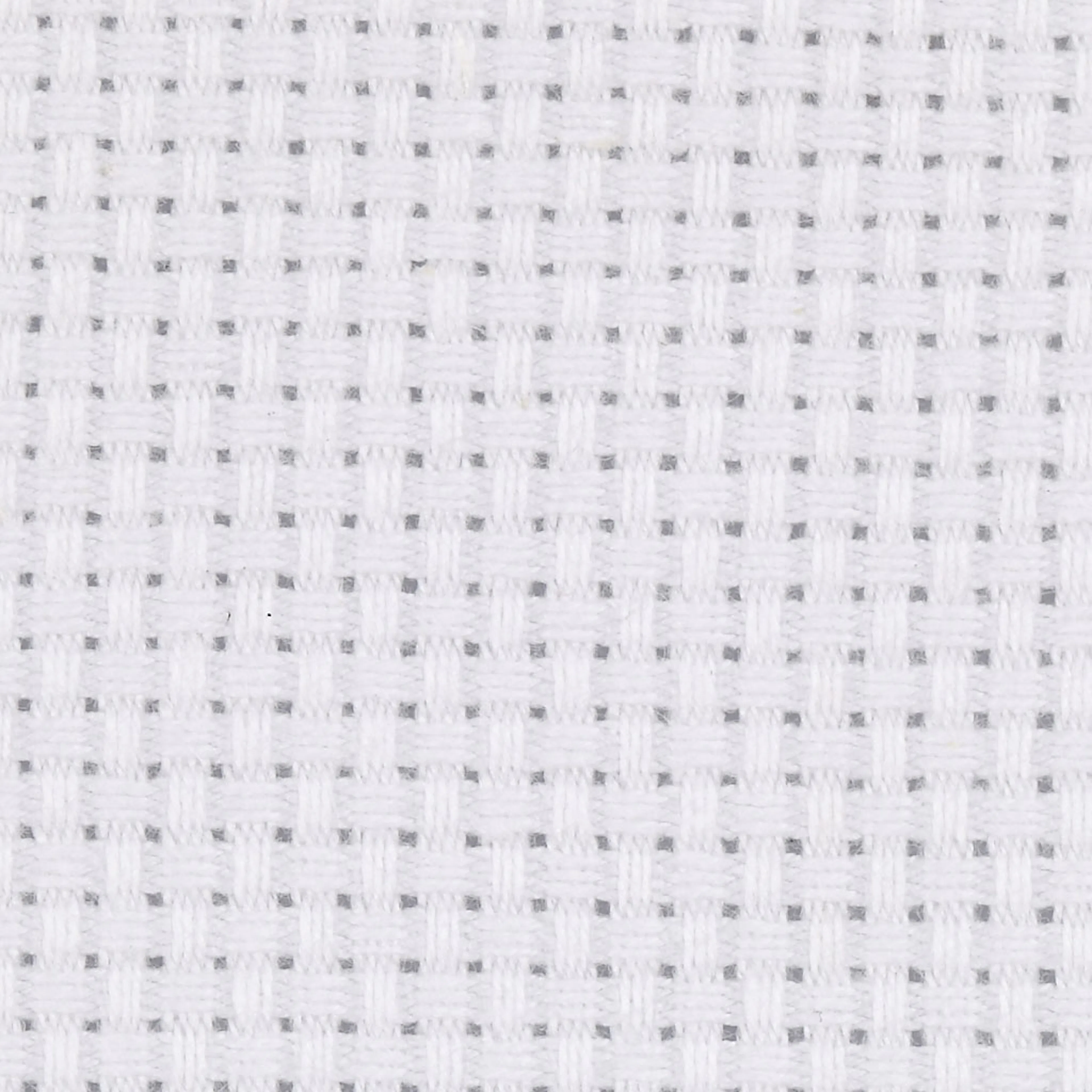 Broderistoff Creativ Company Aida Str 50x50 cm 43 Ruter pr 10 cm 1 stk Hvit