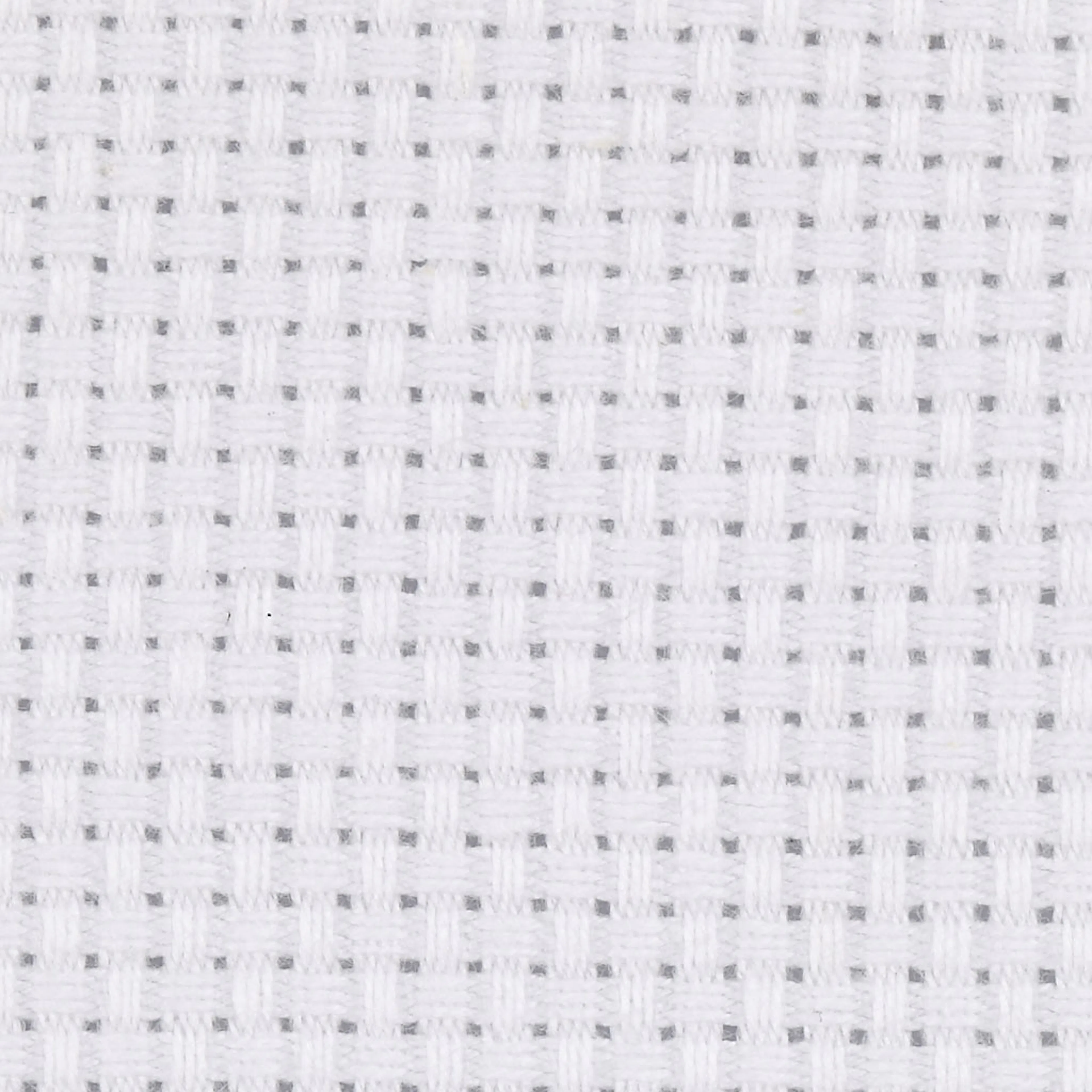 Broderistoff Creativ Company Aida Str 50x50 cm 43 Ruter pr 10 cm 1 stk Hvit