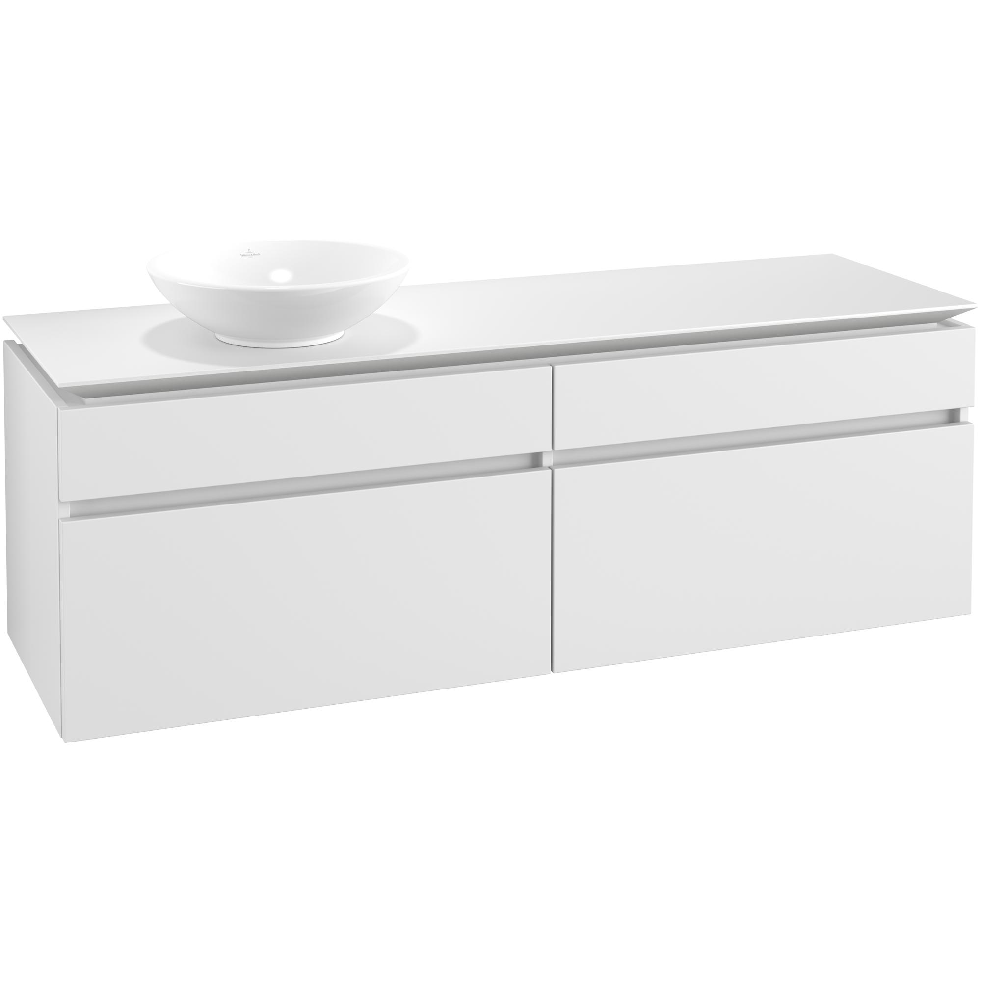 Tvättställsskåp Villeroy & Boch Legato 1600 med 4 Lådor för Fristående Tvättställ | badrum - badrumsmobler - tvattstallsskap-och-kommod | KakelKungen