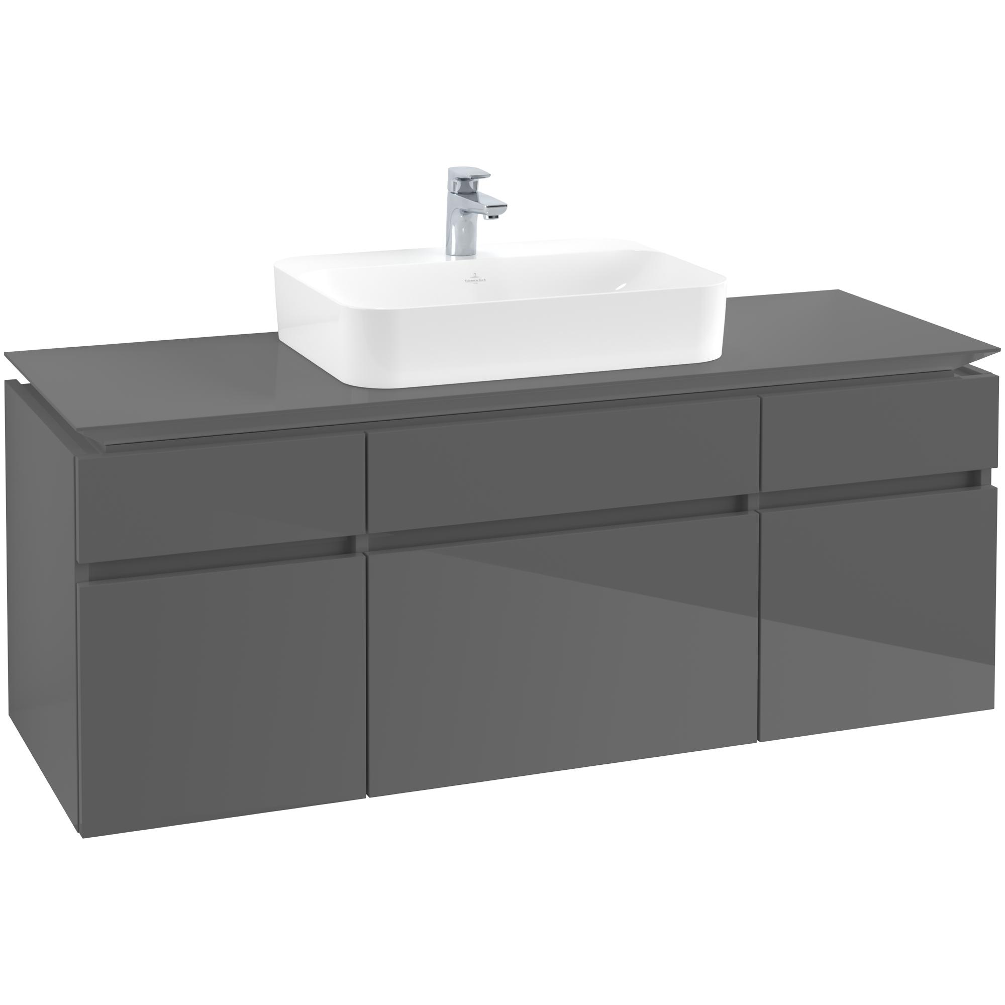 Tvättställsskåp Villeroy & Boch Legato med 5 Lådor för Ytmonterat Tvättställ från Finion & Memento