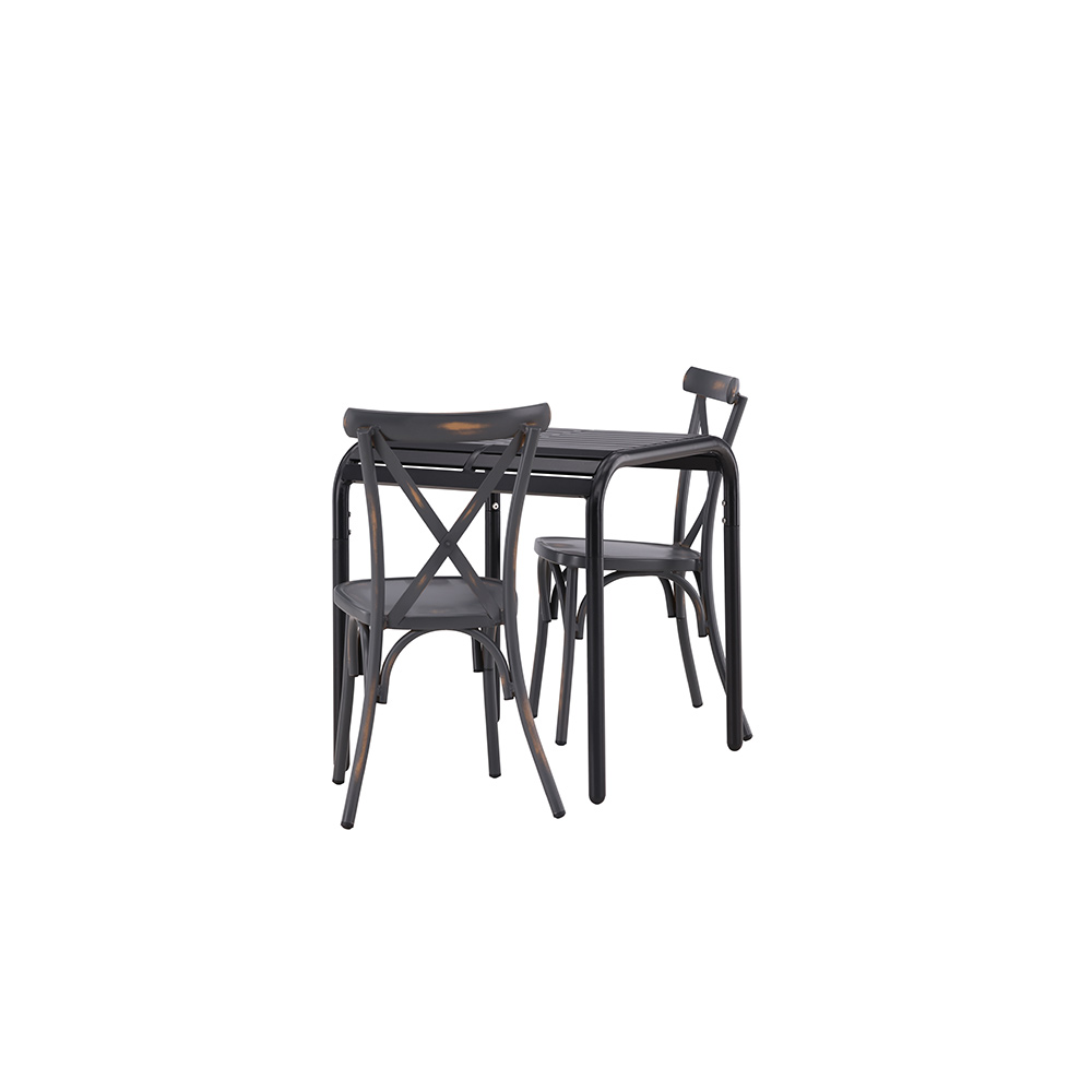 Cafégruppe Venture Home Borneo Bord med 2 Tablas Stoler