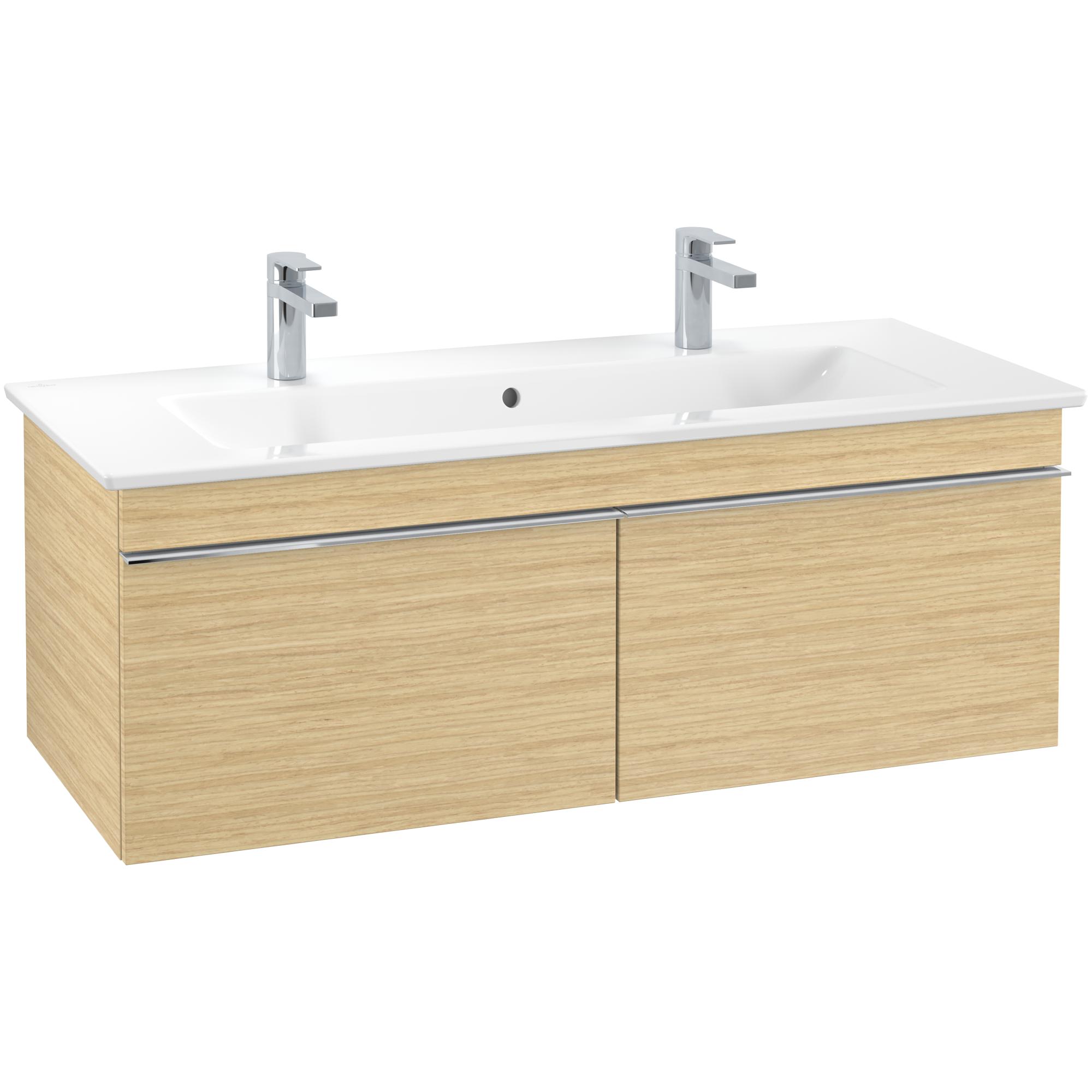Tvättställsskåp Villeroy & Boch Venticello 115 cm med  2 Lådor för Centrerat Skåpstvättställ