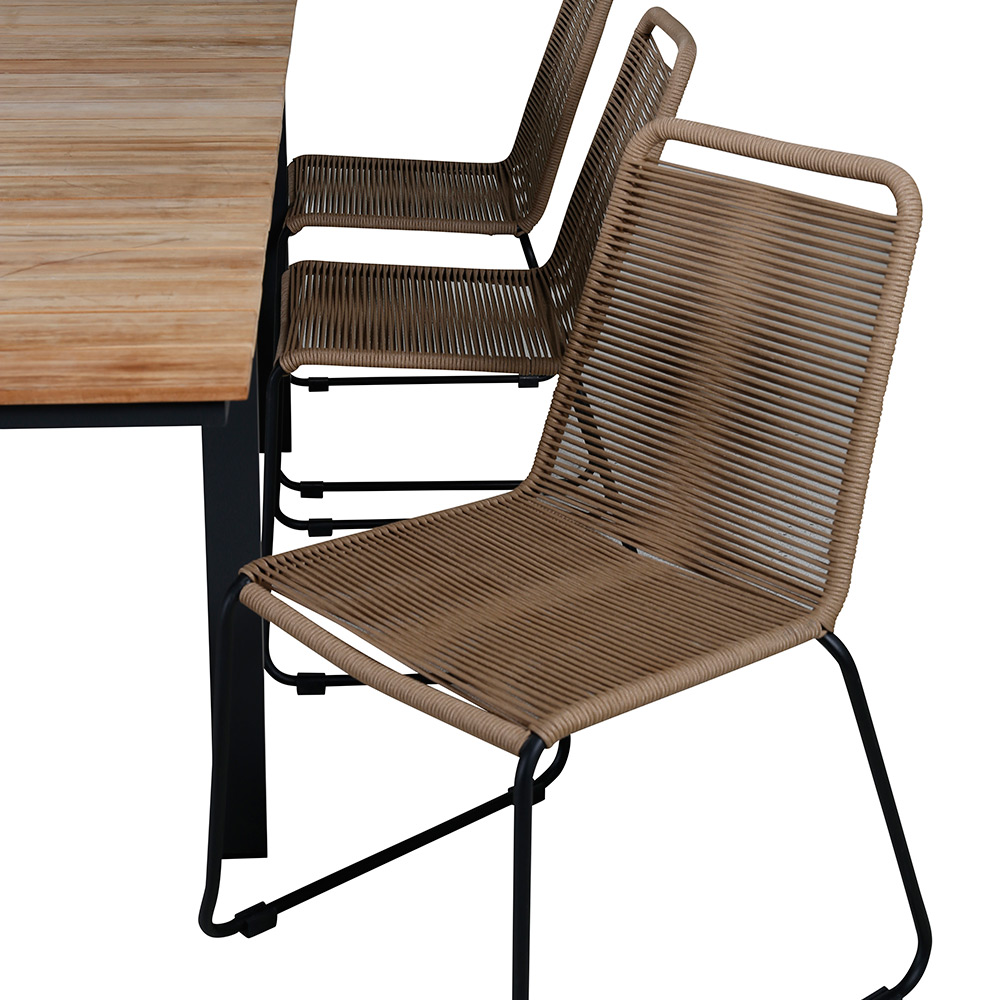 Spisegruppe Venture Home Mendi med 6 Levi Stoler