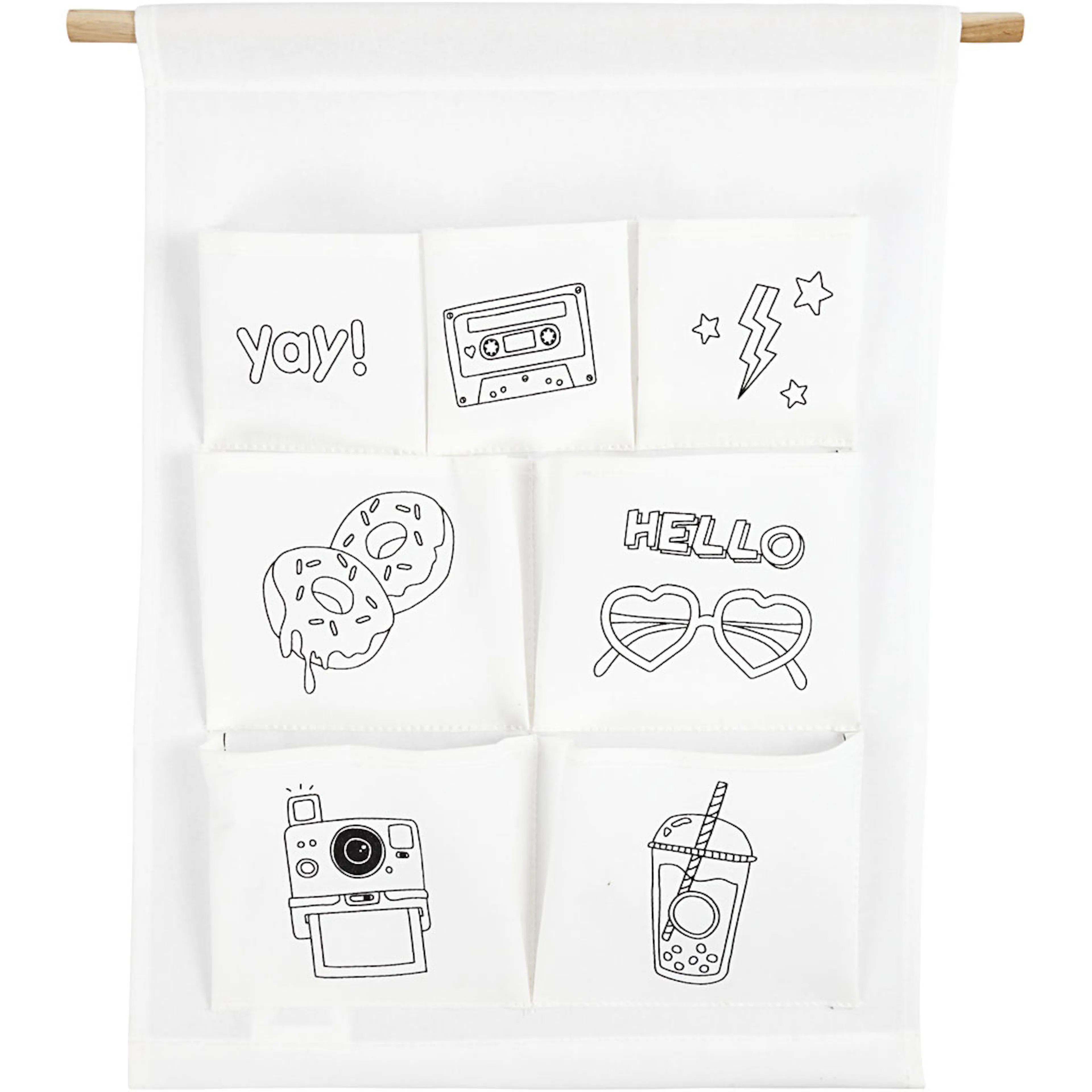 Oppheng Creativ Company med Lommer Hvit 46x34 cm 145 g 1 Stk