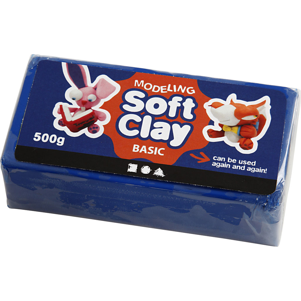 Modellervoks Creativ Company Soft Clay Str 13x6x4 cm 500 g/1 Pk