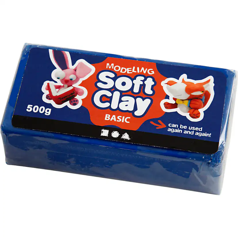 Modellervoks Creativ Company Soft Clay Str 13x6x4 cm 500 g/1 Pk