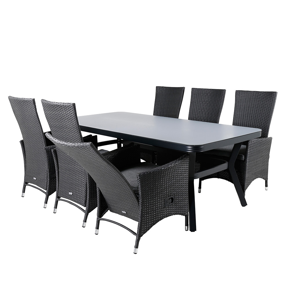 Spisegruppe Venture Home Vyn med 6 Pam Spisestoler
