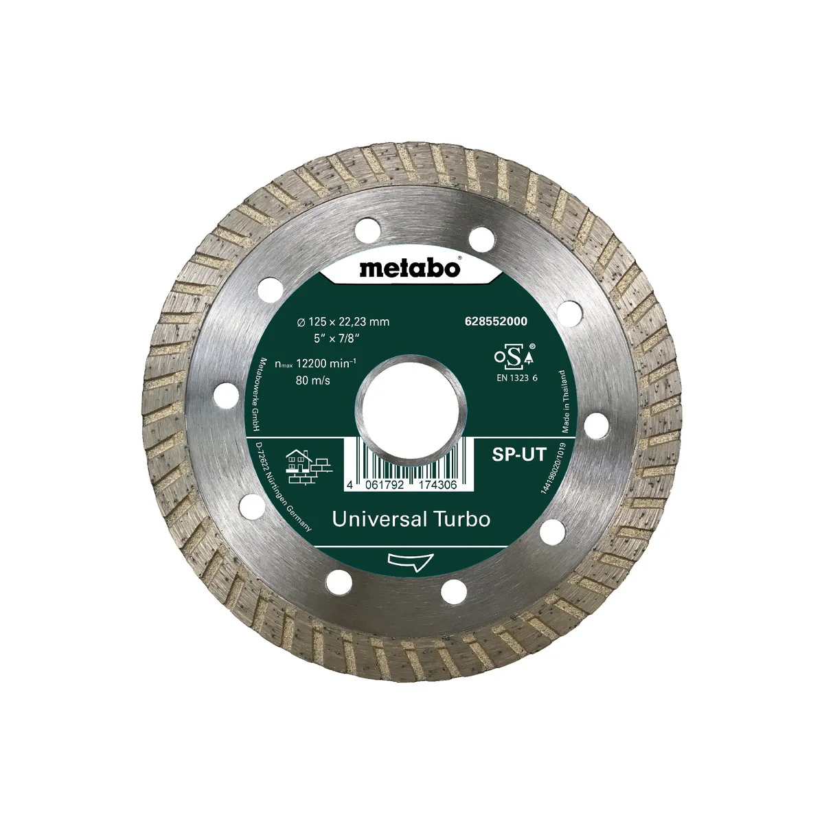Diamantskive Metabo Universal Turbo Ø 125 mm