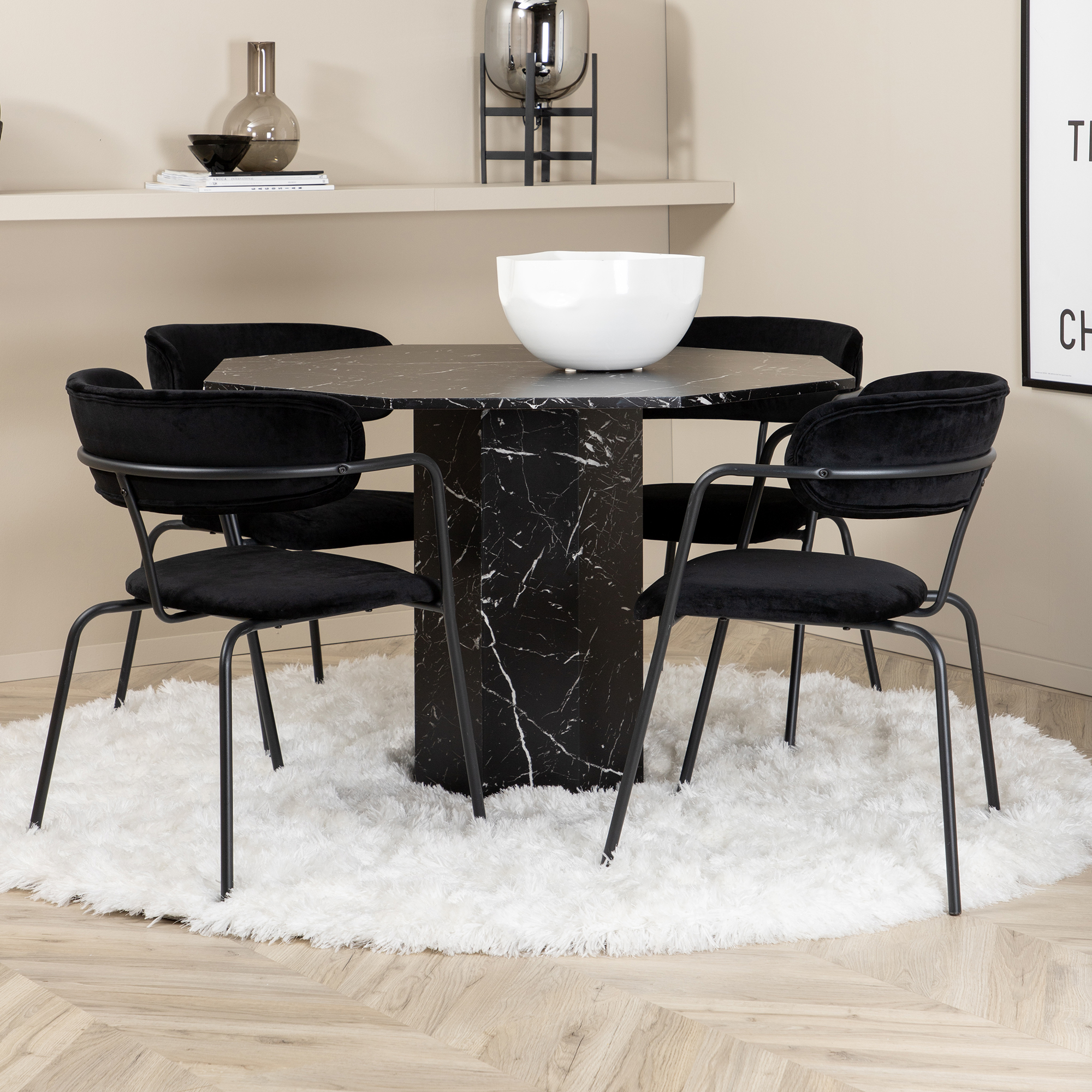 Spisegruppe Venture Home Monte Carlo med 4 Aris Stoler