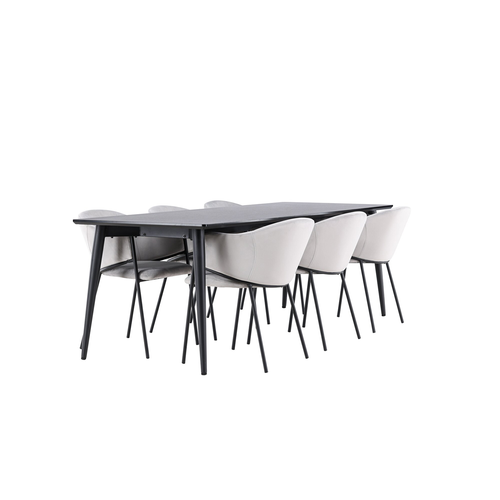 Spisegruppe Venture Home Ellis 230 med 6 stk Evelina Stoler