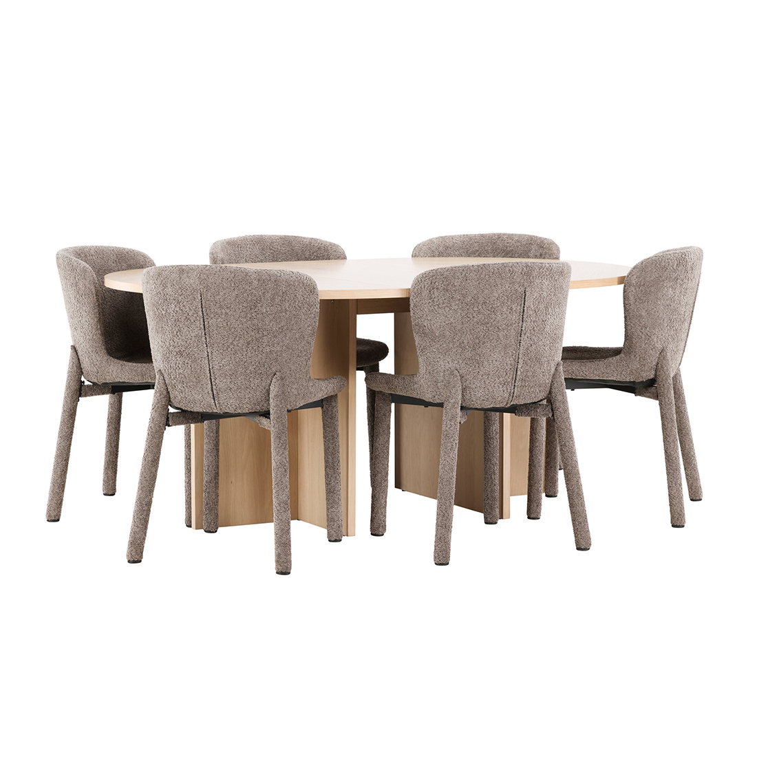 Spisegruppe Venture Home Strada Ø120 cm med 6st Astoria Spisestoler
