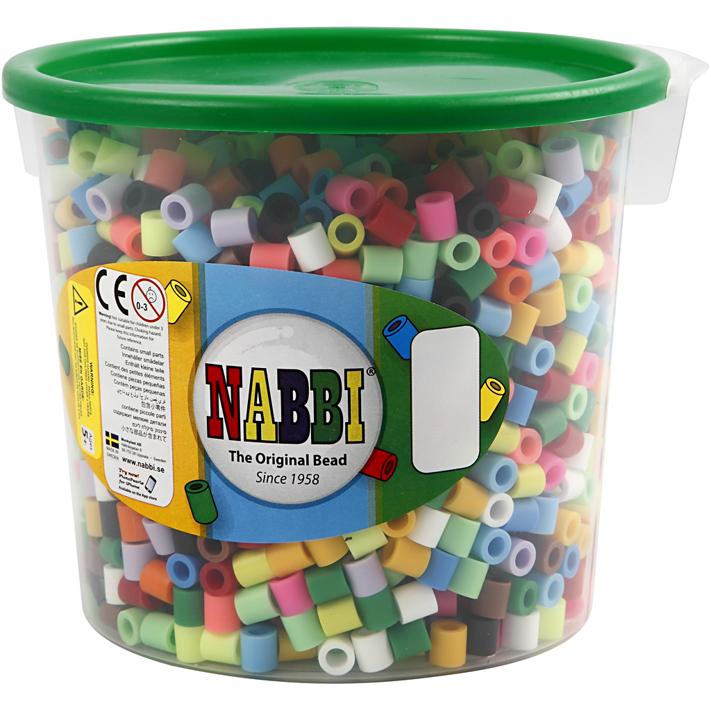 Rørperler Creativ Company Str 10x10 mm Hullstr 5,5 mm Jumbo 1 Pk