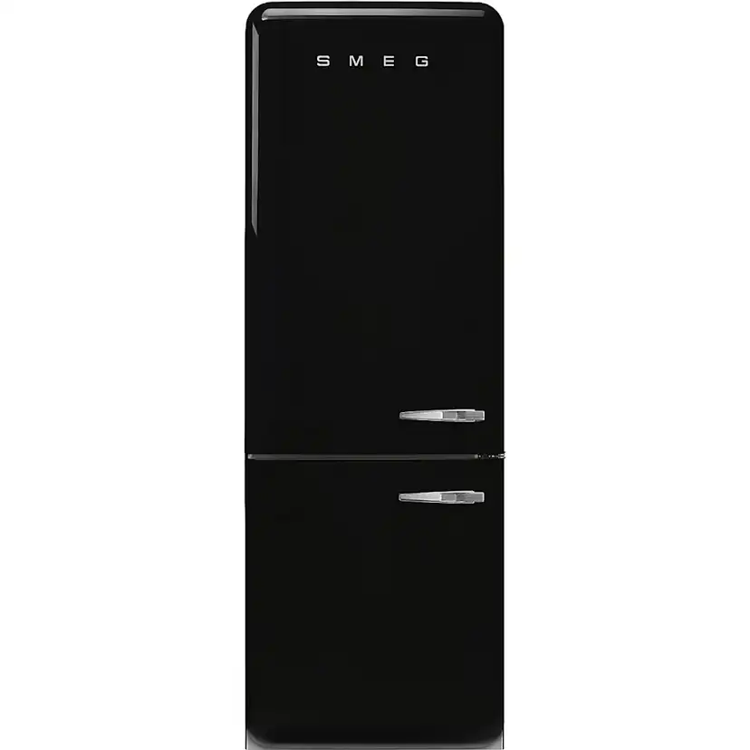 Frittstående Kjøleskap/Fryser Smeg FAB38LBL6 50s Style Svart Venstrehengt med No Frost