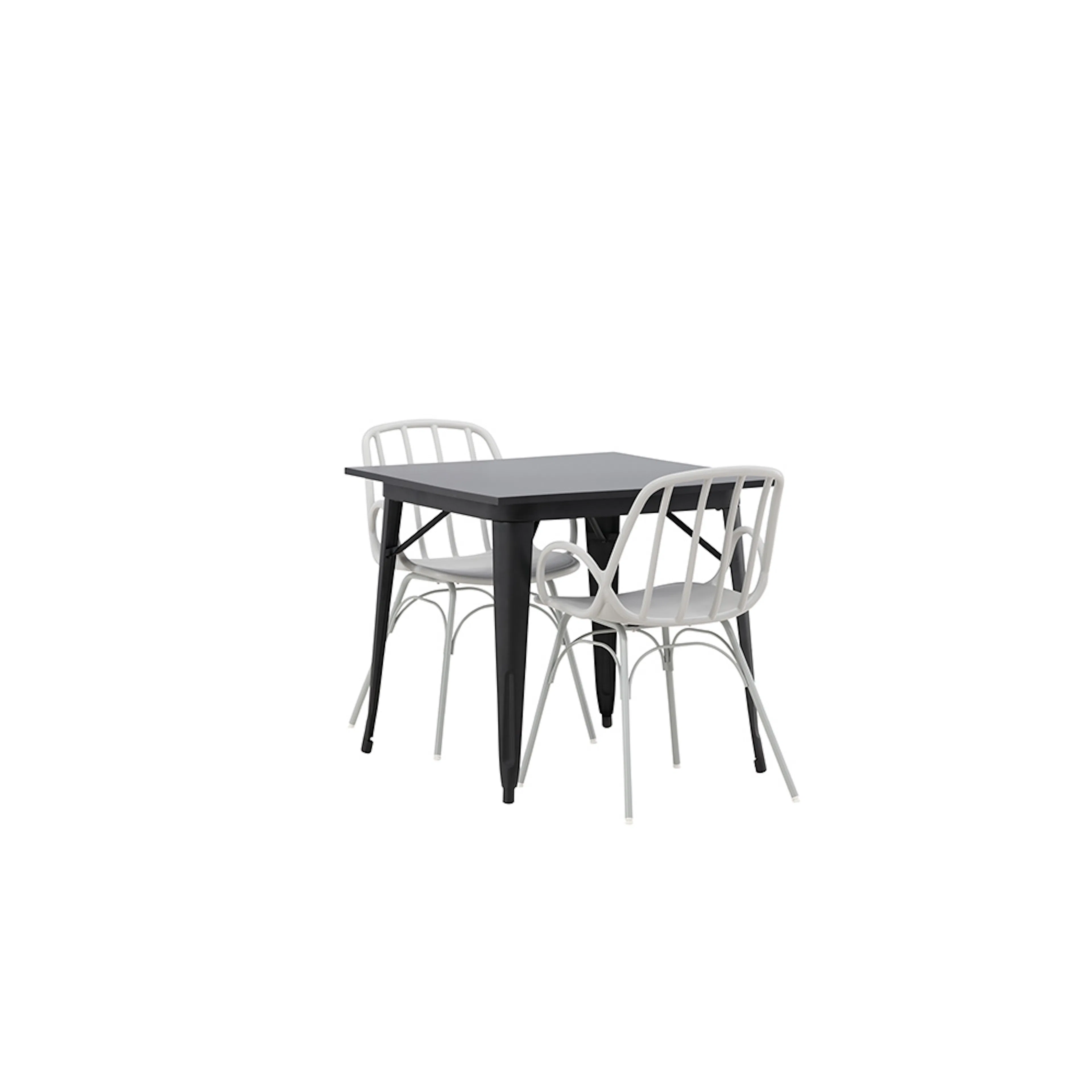 Spisegruppe Venture Home Tempe 80 cm med 2 Dyrön Stoler