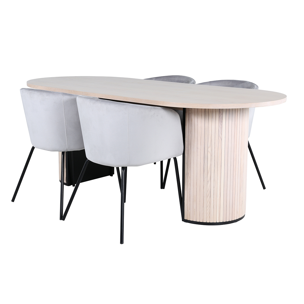 Spisegruppe Venture Home Bianca Spisebord og Bergen Spisestol