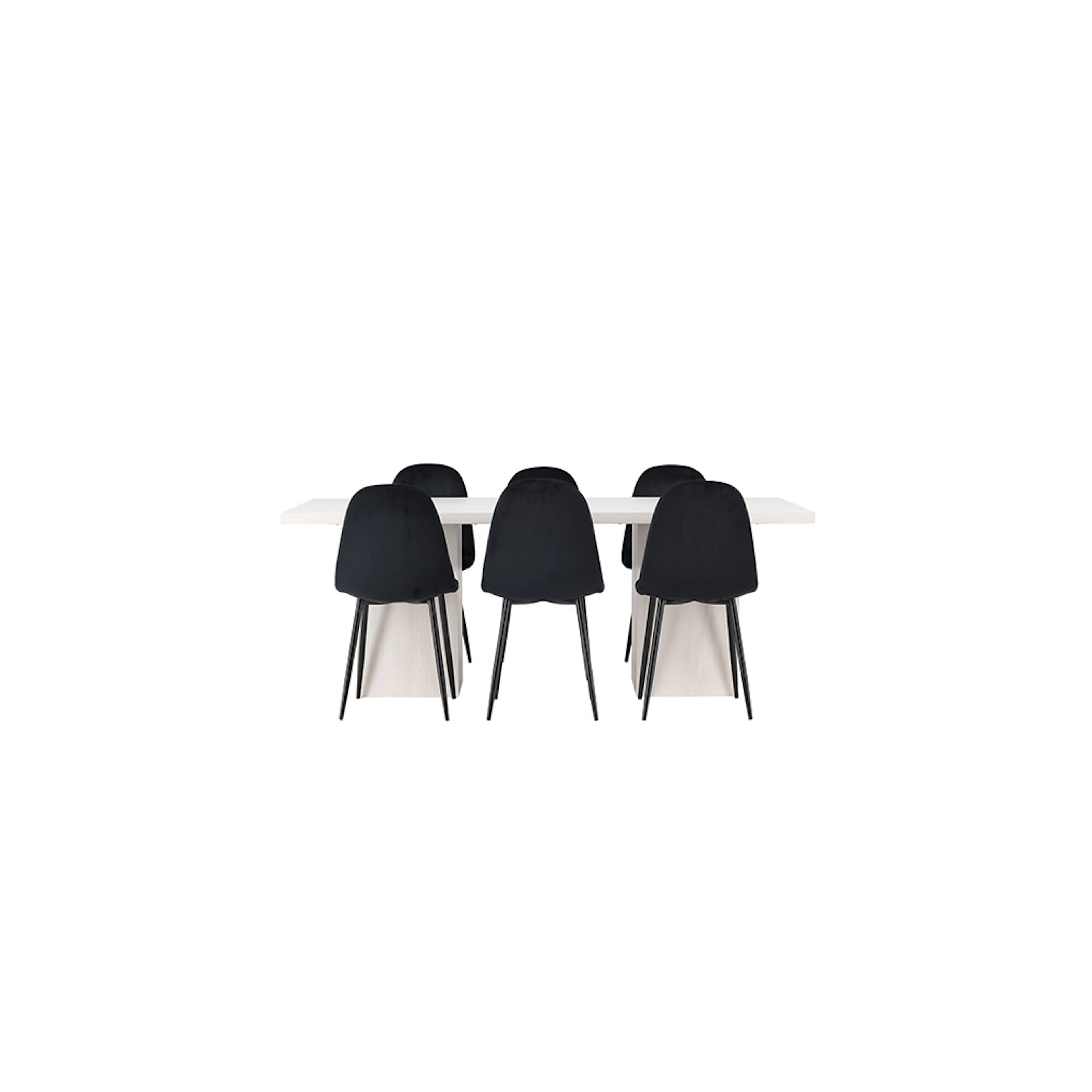 Spisegruppe Venture Home Olga med 6 stk Polar Stoler