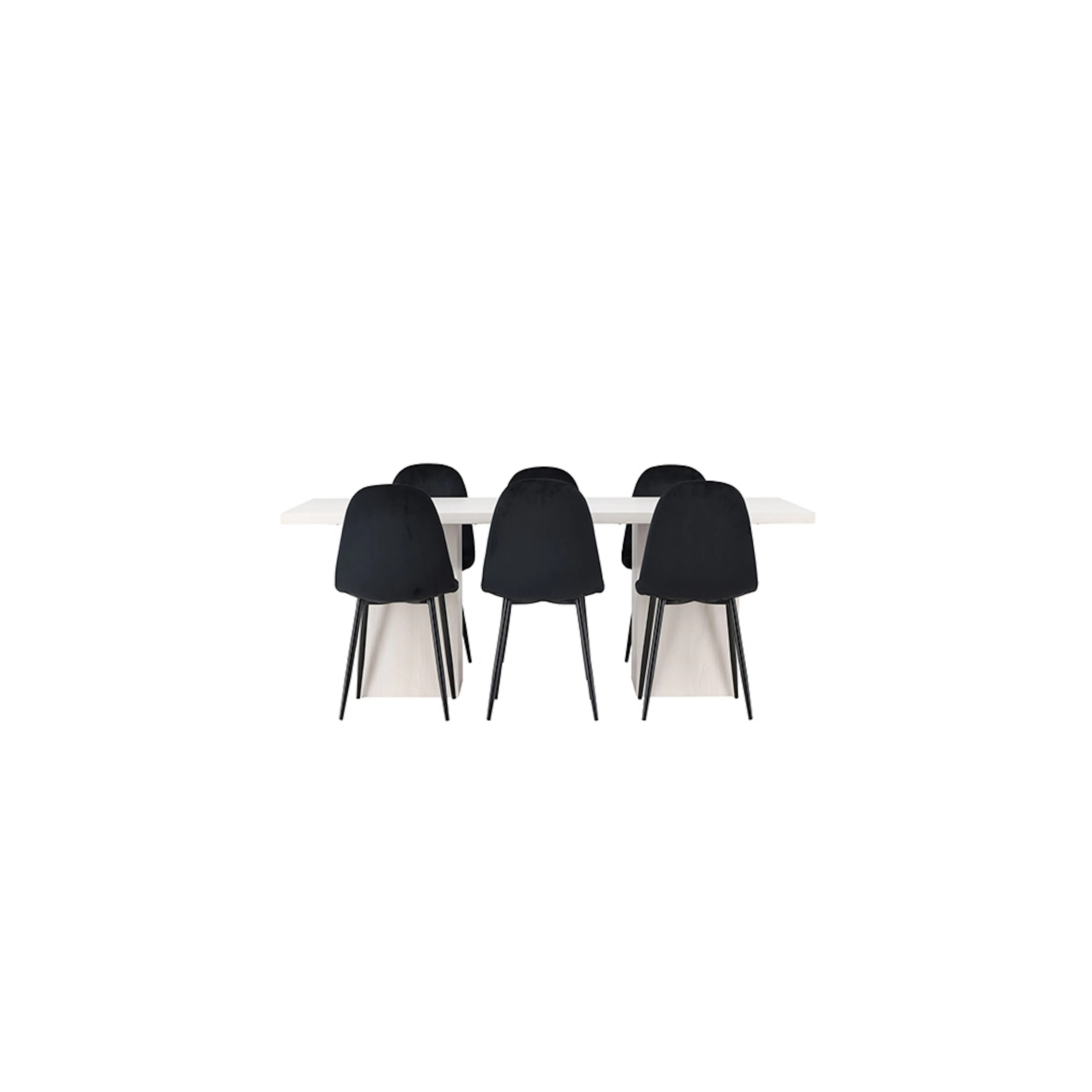 Spisegruppe Venture Home Olga med 6 stk Polar Stoler