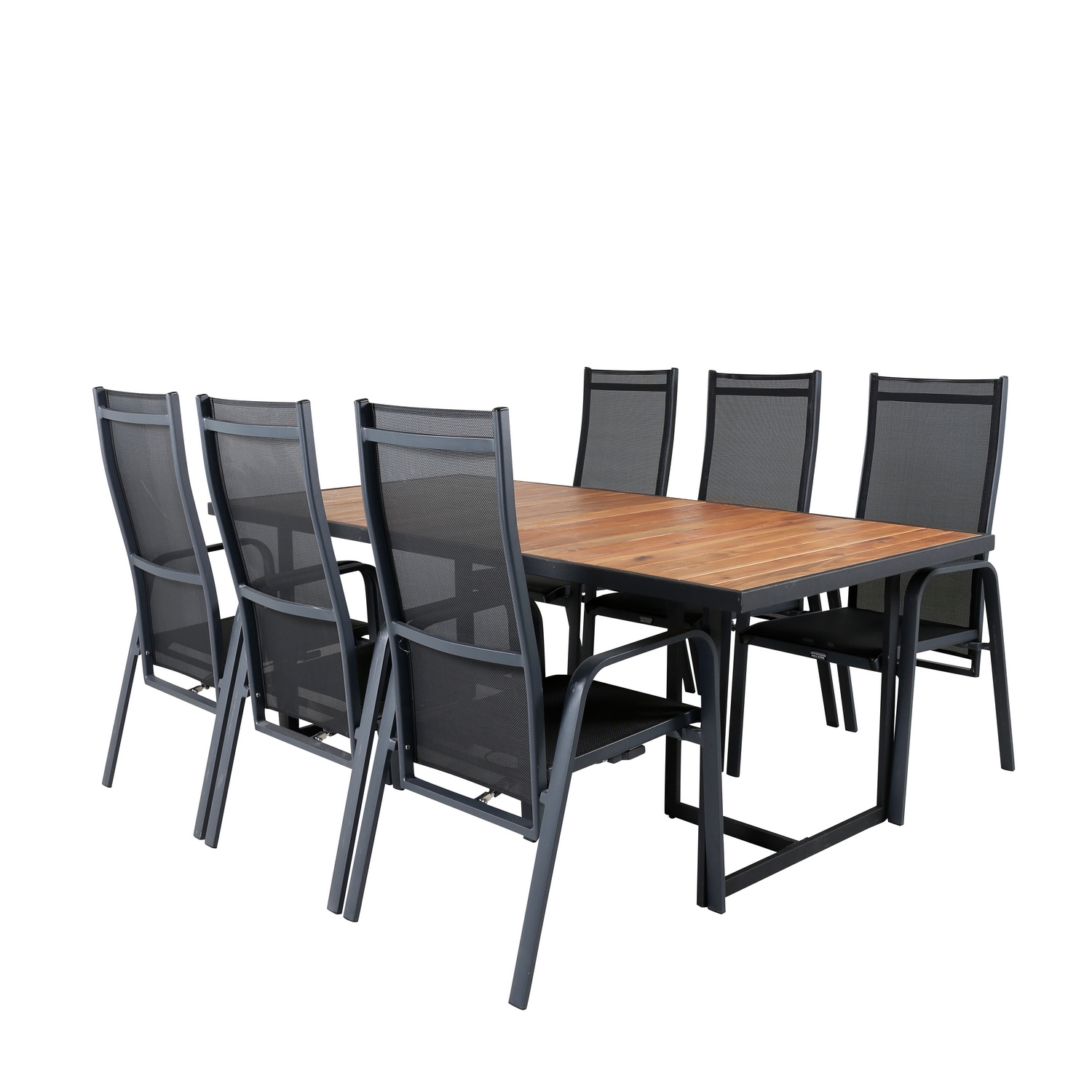 Spisegruppe Venture Home King med 6 Curz Spisestoler